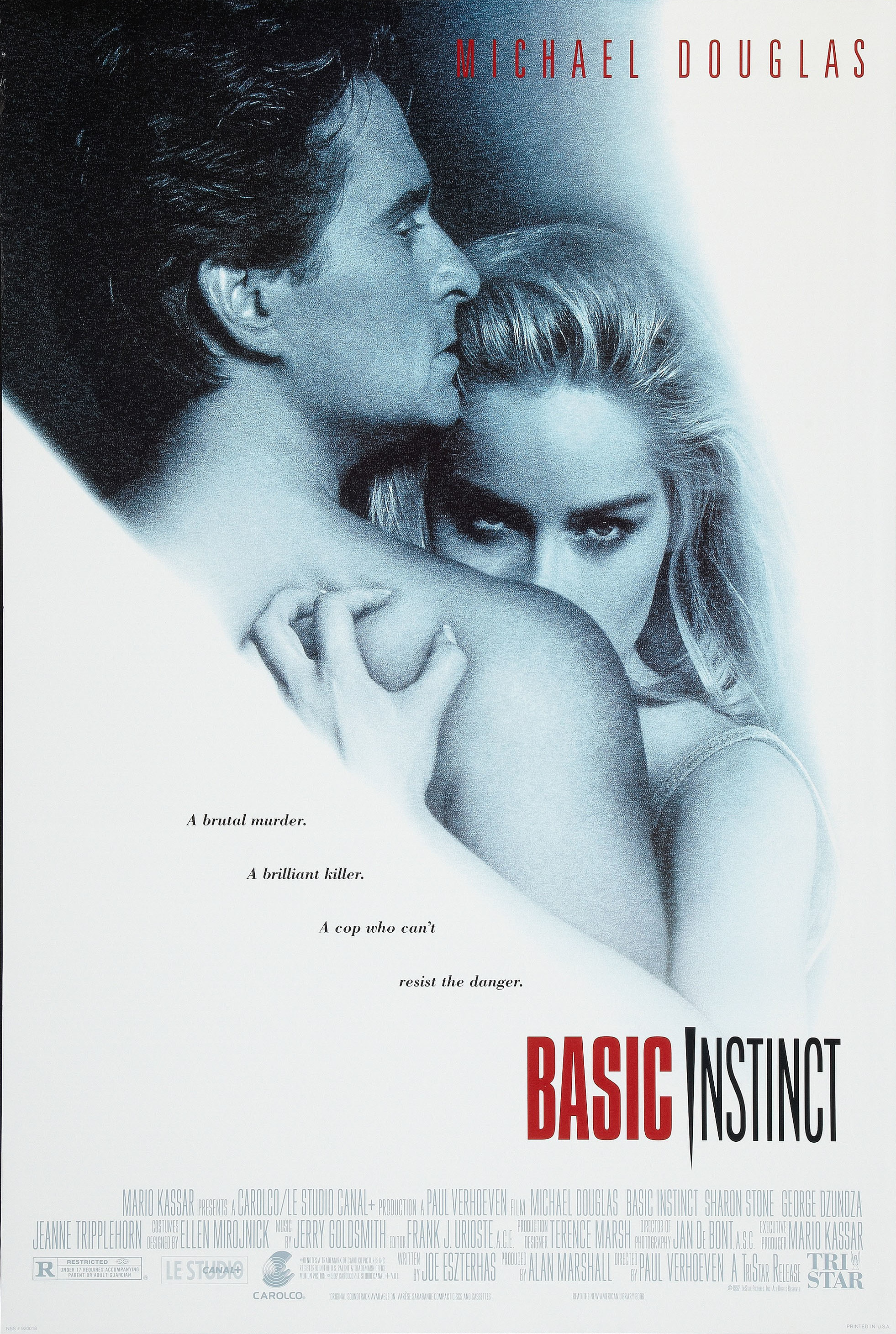 Mega Sized Movie Poster Image for Basic Instinct (#1 of 5)