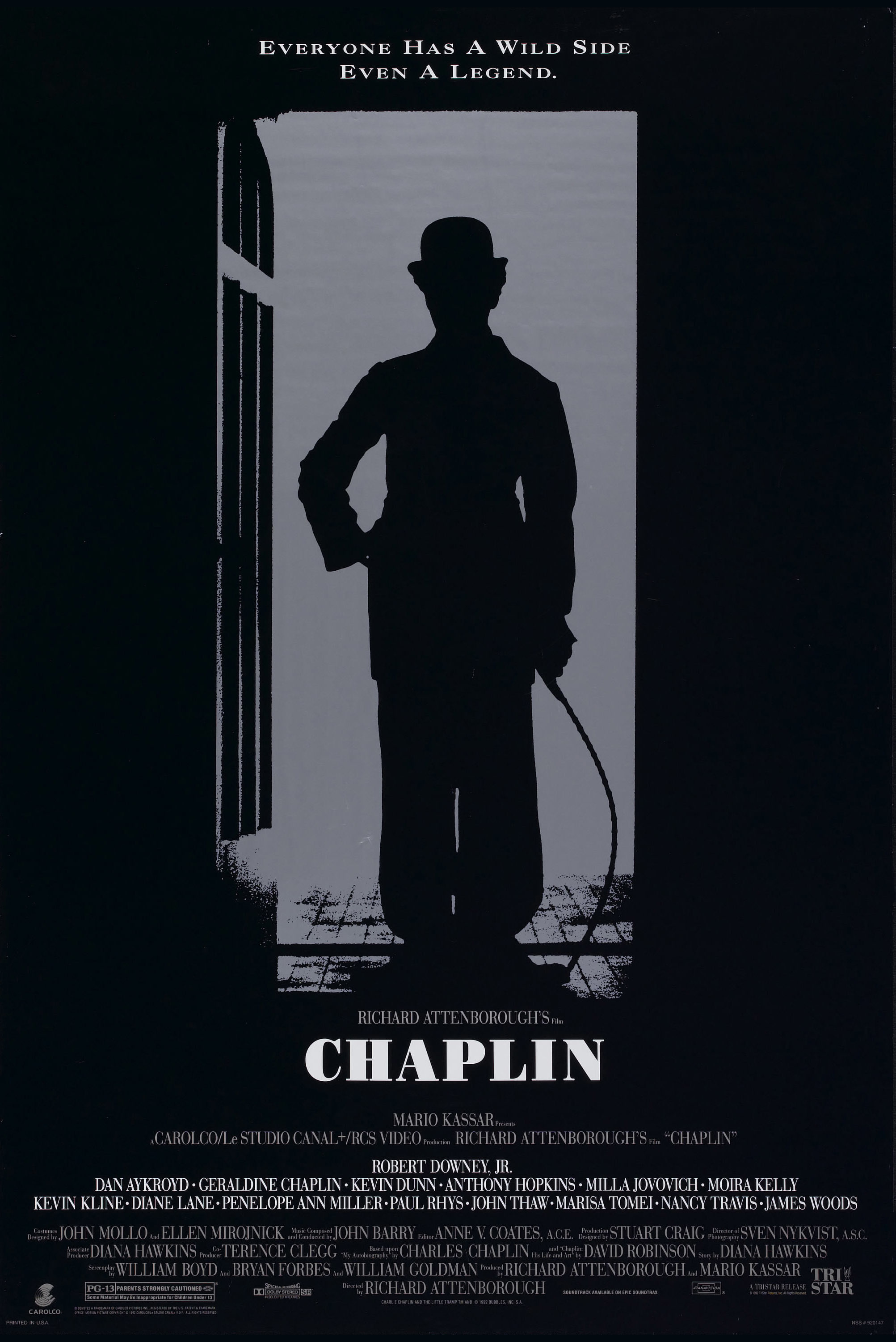 Mega Sized Movie Poster Image for Chaplin (#1 of 2)
