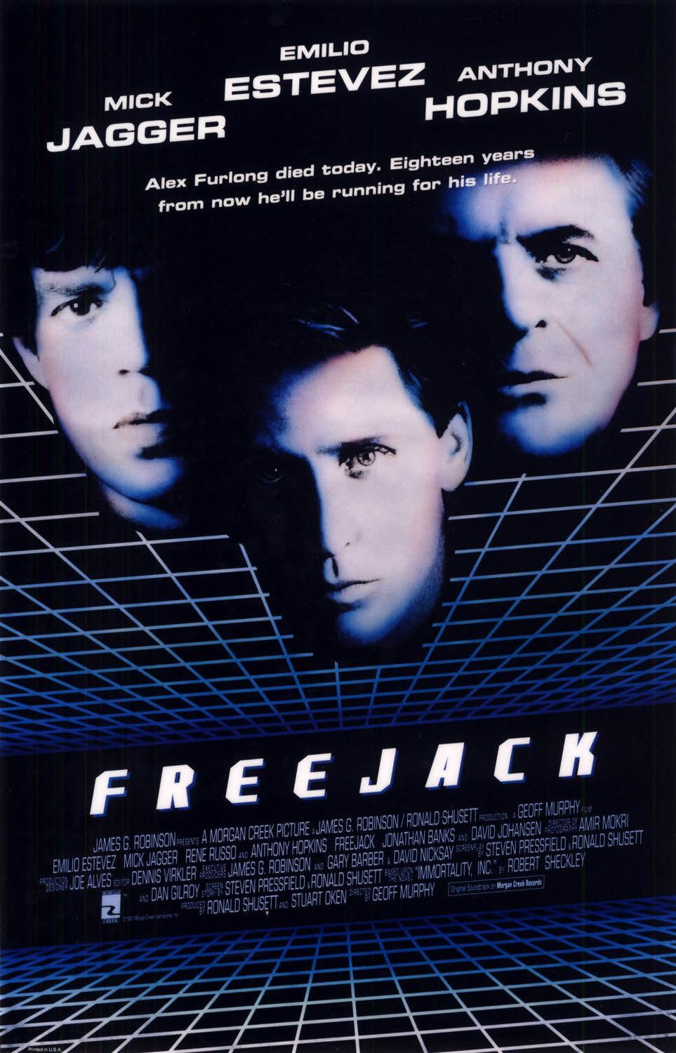 Extra Large Movie Poster Image for Freejack (#1 of 2)