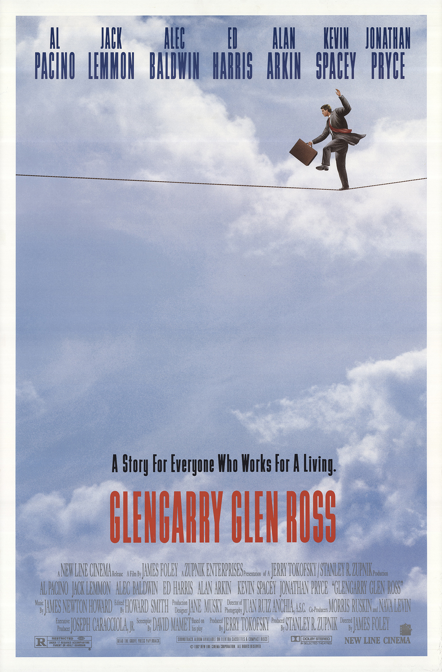 Mega Sized Movie Poster Image for Glengarry Glen Ross (#1 of 4)