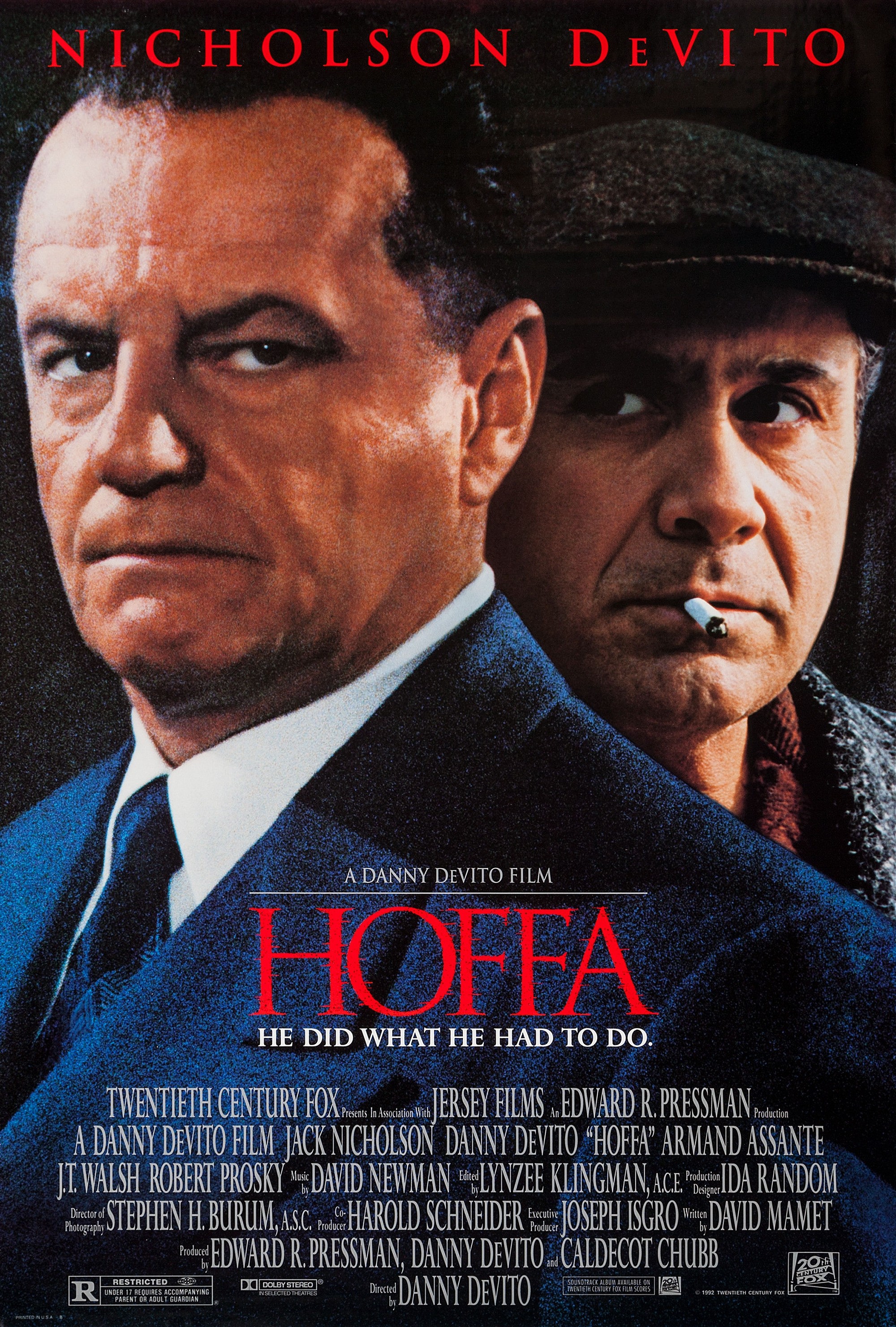 Mega Sized Movie Poster Image for Hoffa (#2 of 2)