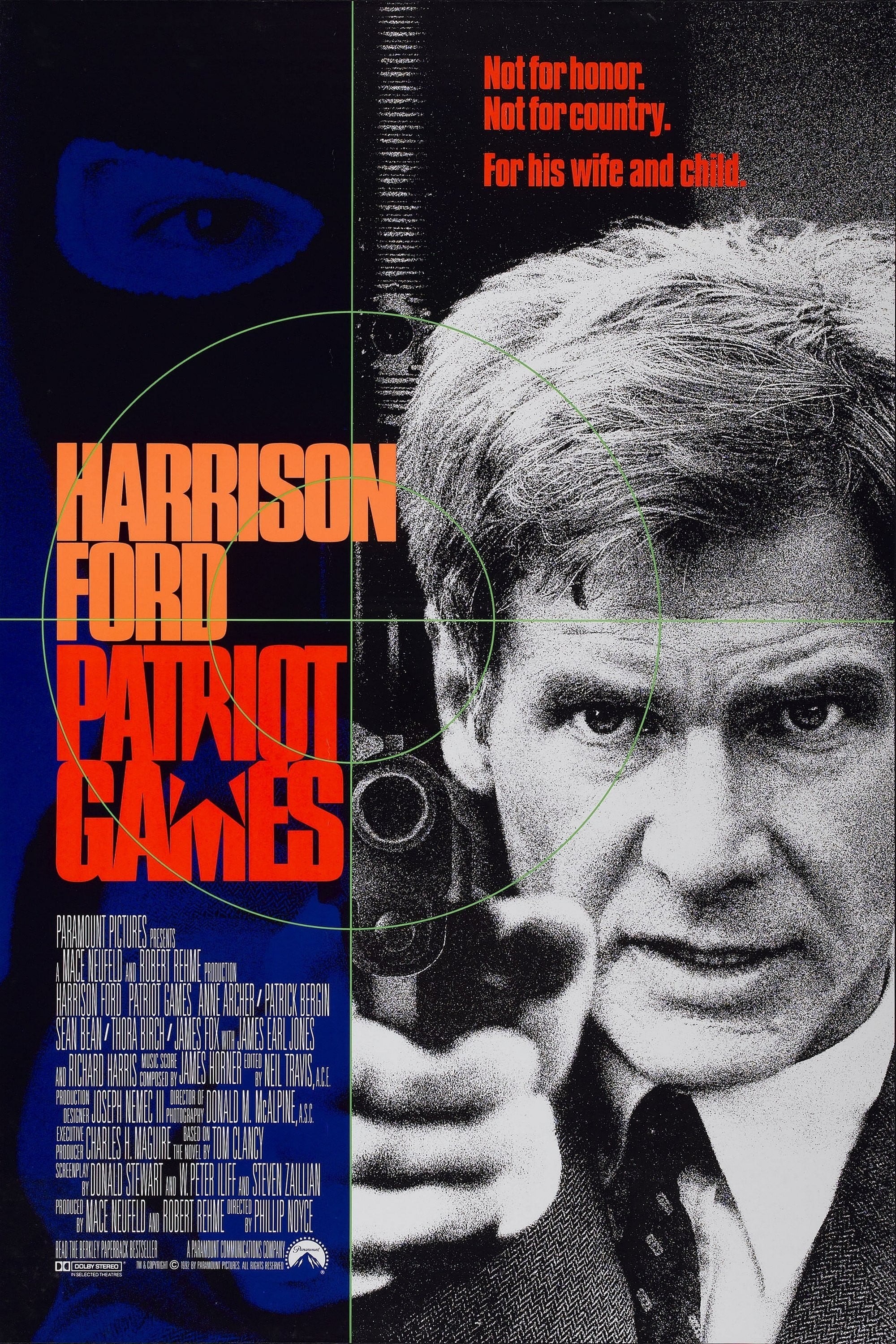 Mega Sized Movie Poster Image for Patriot Games 