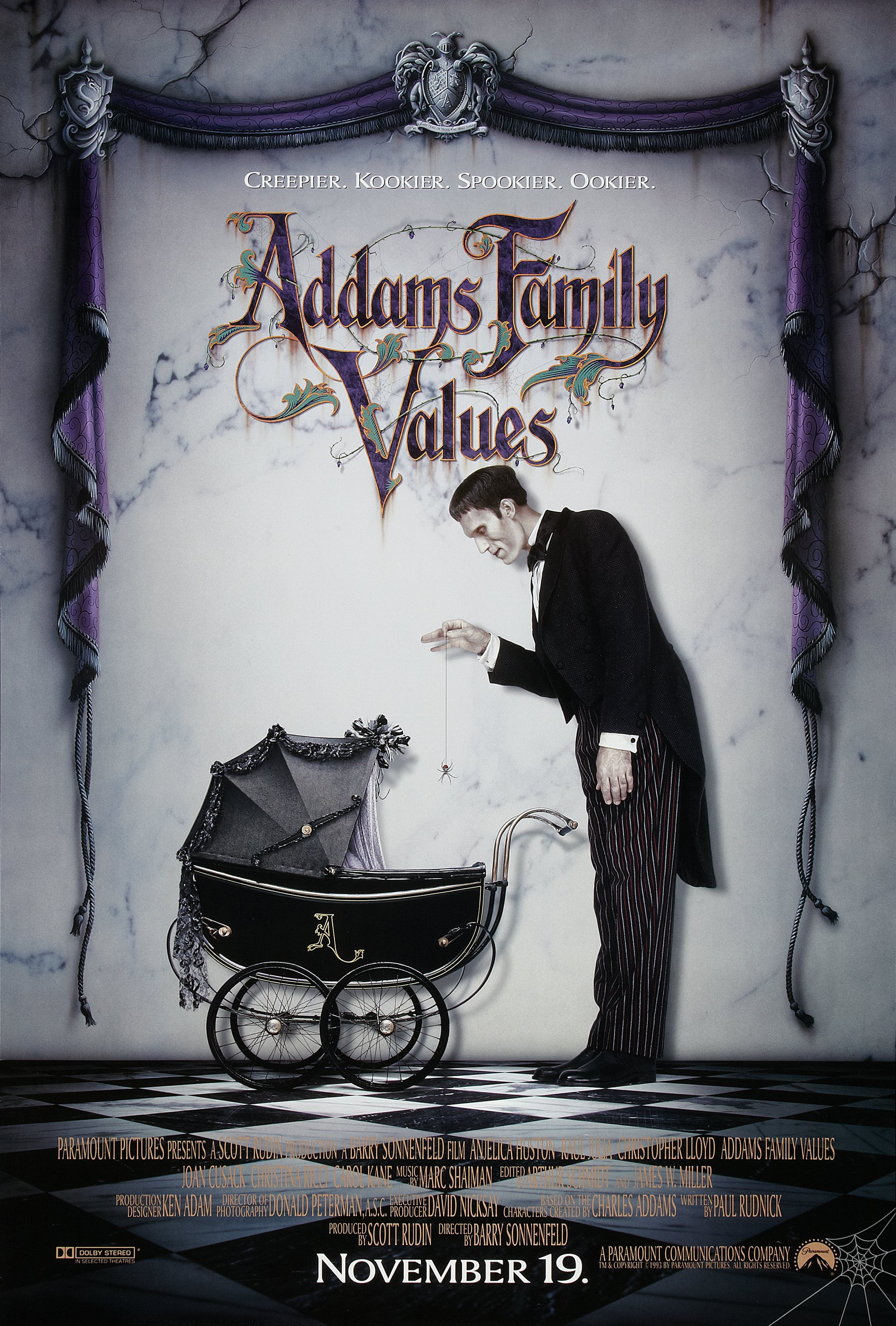Mega Sized Movie Poster Image for Addams Family Values (#1 of 2)