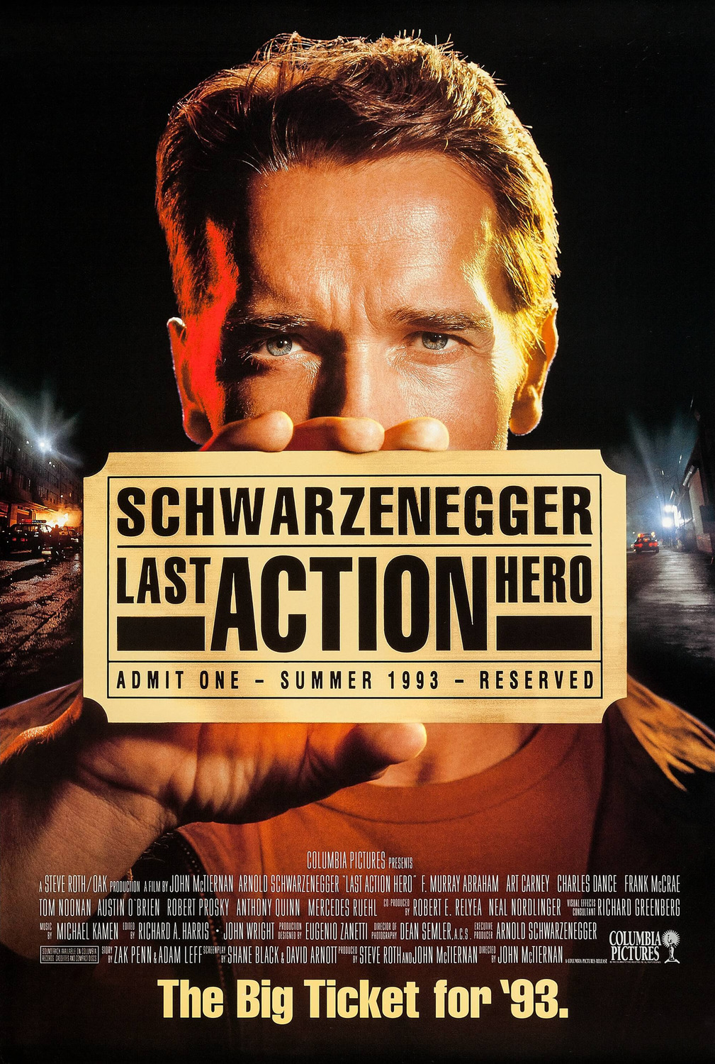 Extra Large Movie Poster Image for Last Action Hero (#1 of 3)