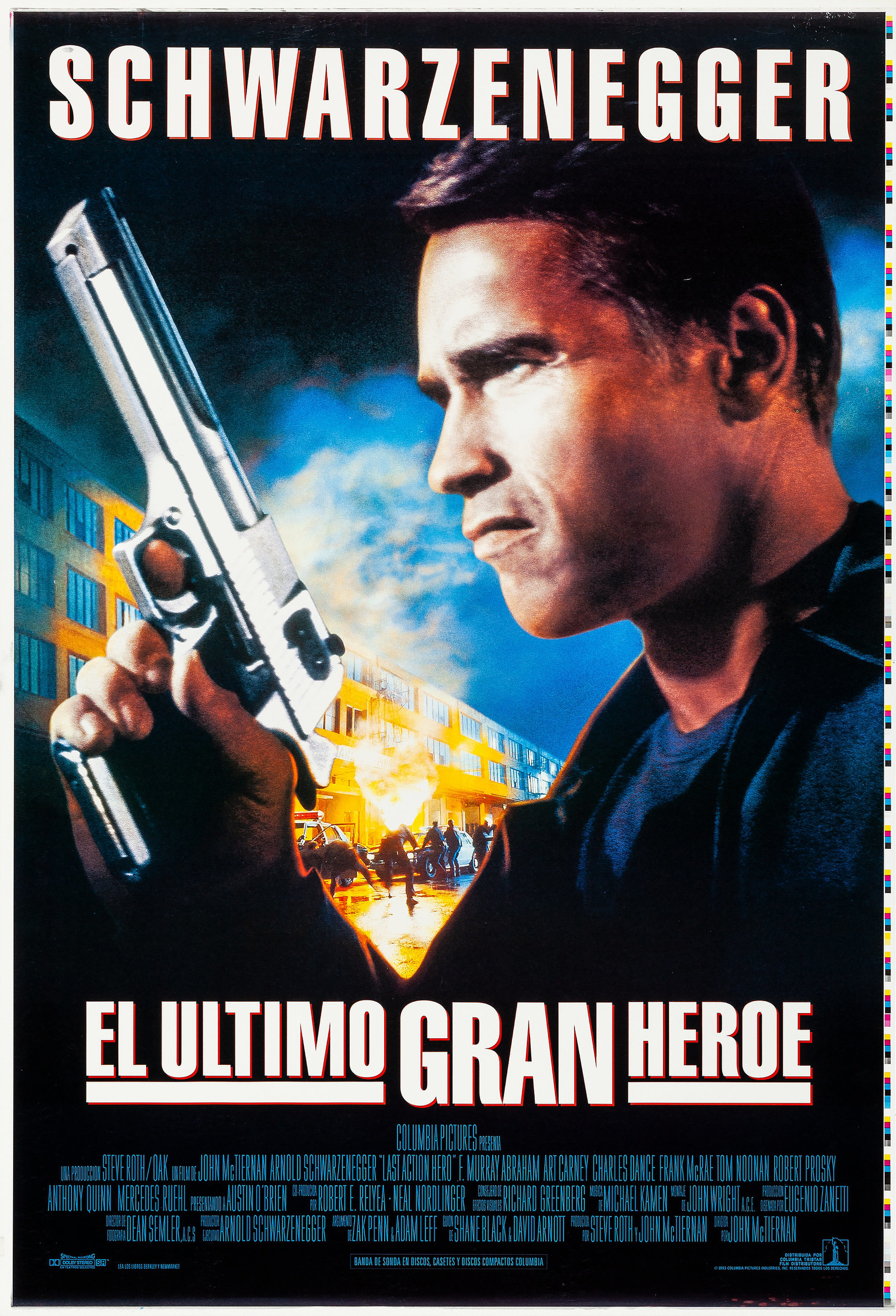 Mega Sized Movie Poster Image for Last Action Hero (#3 of 3)