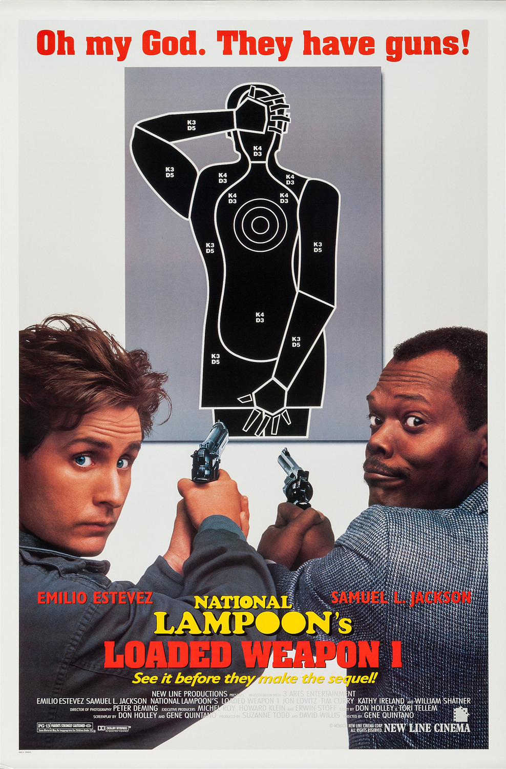 Extra Large Movie Poster Image for Loaded Weapon 1 