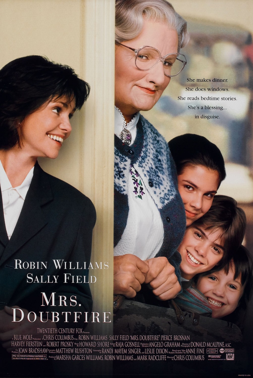 Extra Large Movie Poster Image for Mrs. Doubtfire (#2 of 5)