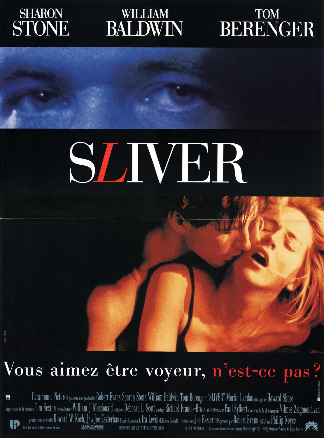 Extra Large Movie Poster Image for Sliver (#2 of 2)