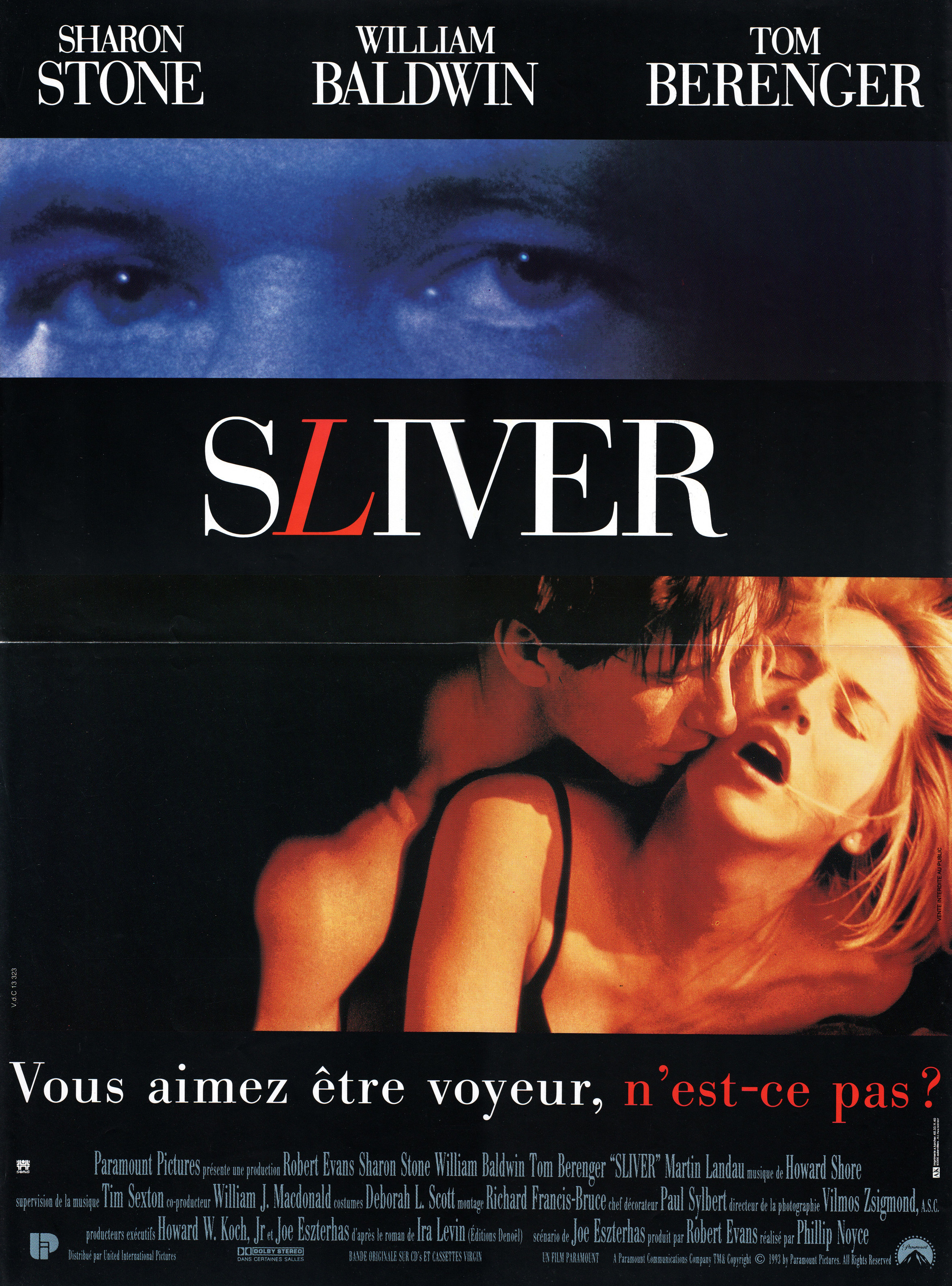 Mega Sized Movie Poster Image for Sliver (#2 of 2)