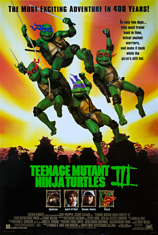 Teenage Mutant Ninja Turtles III Movie Poster