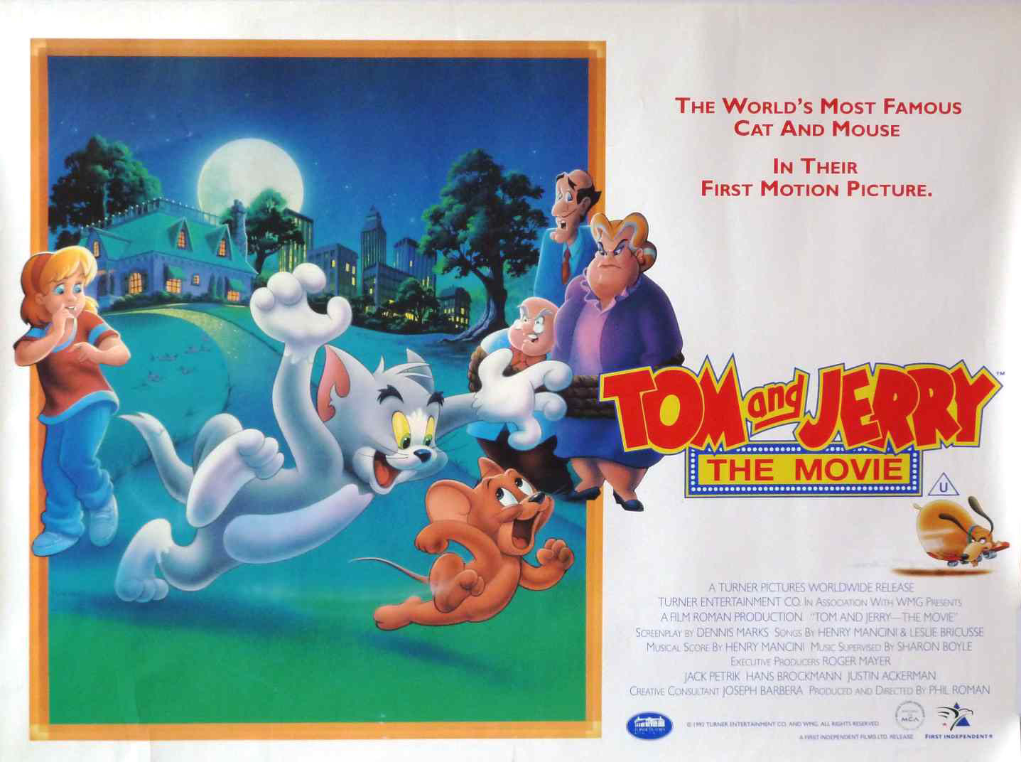 Extra Large Movie Poster Image for Tom and Jerry: The Movie (#3 of 4)