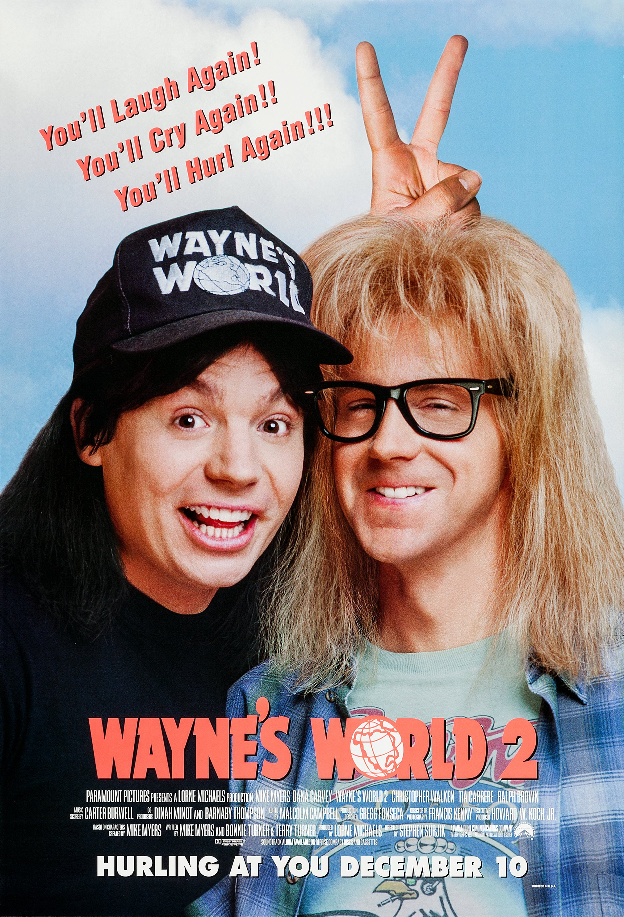 Mega Sized Movie Poster Image for Wayne's World 2 (#1 of 2)