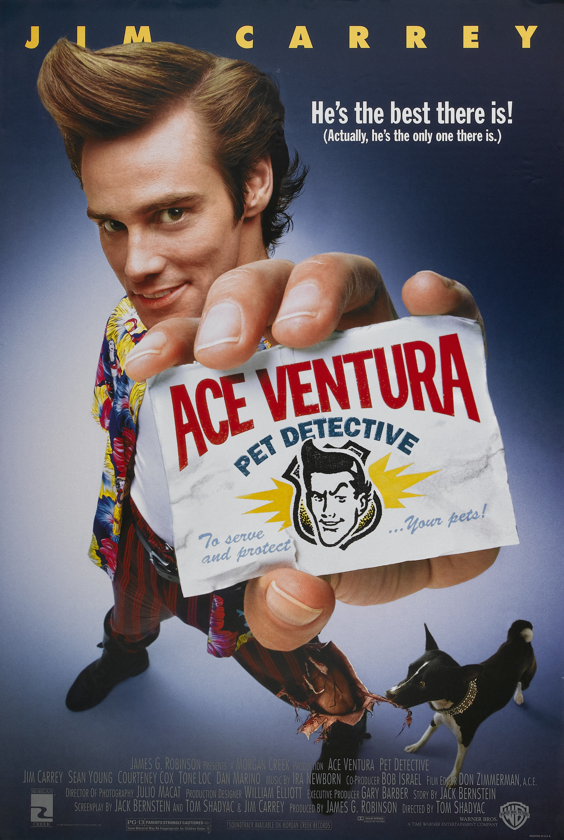 Mega Sized Movie Poster Image for Ace Ventura: Pet Detective 