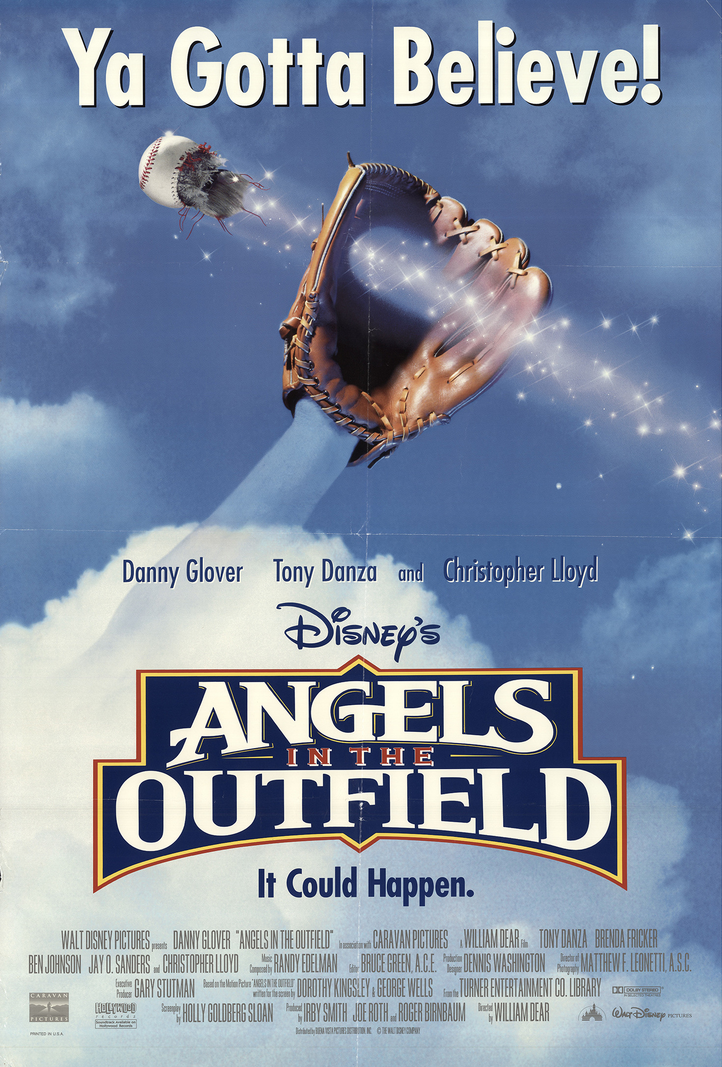Mega Sized Movie Poster Image for Angels In The Outfield 