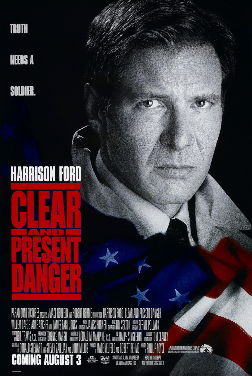 Extra Large Movie Poster Image for Clear And Present Danger 