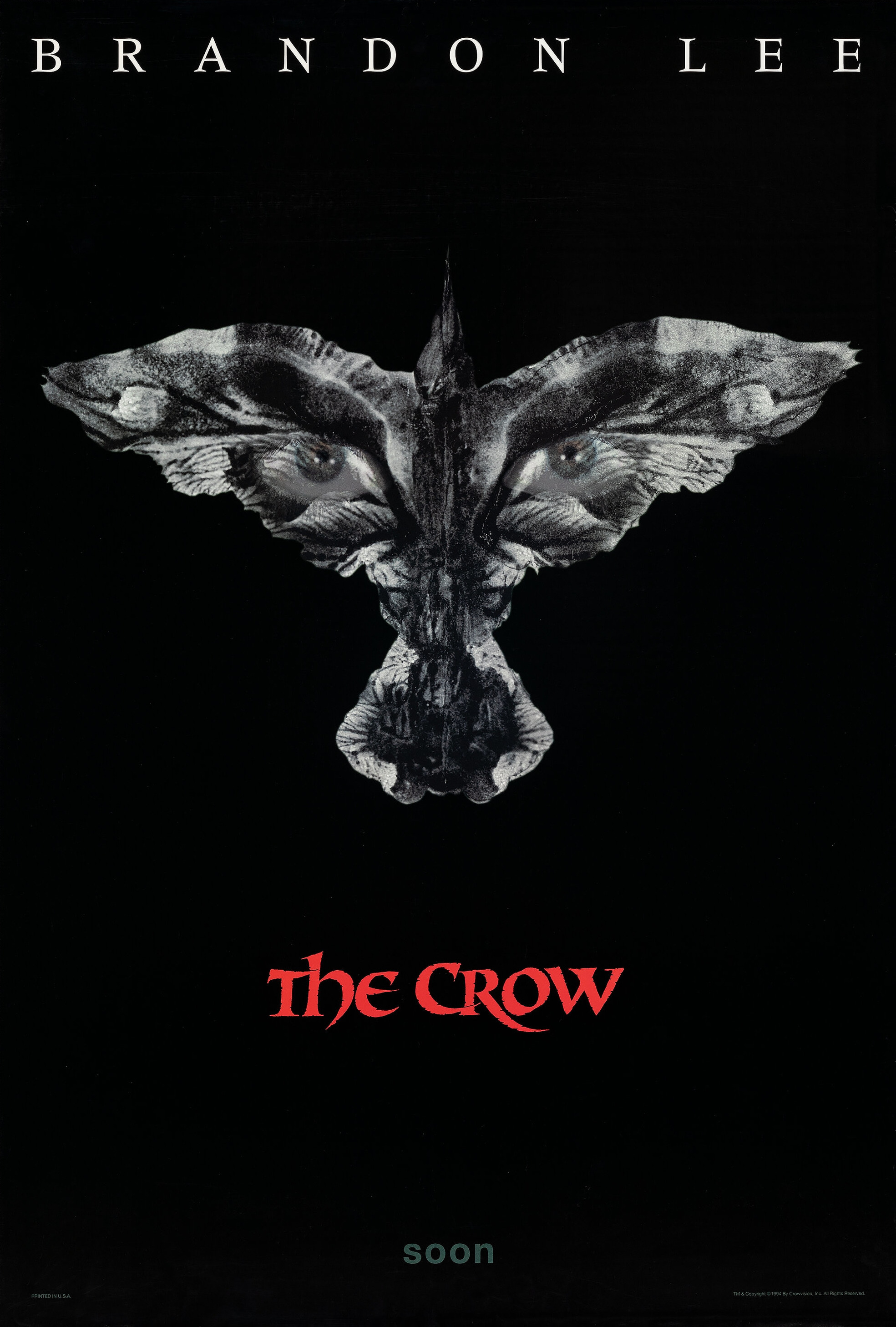 Mega Sized Movie Poster Image for The Crow (#1 of 5)