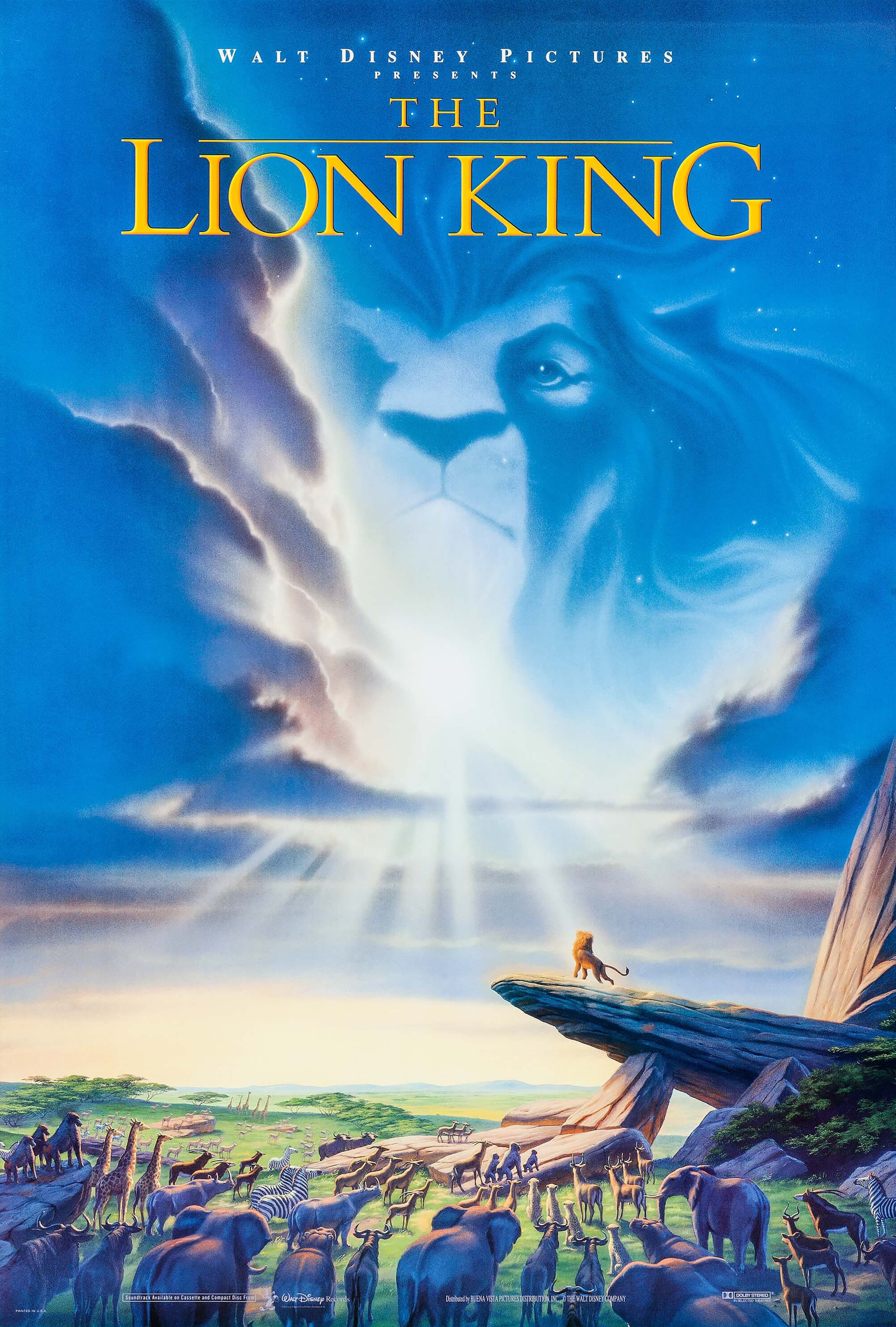 Mega Sized Movie Poster Image for The Lion King (#1 of 6)