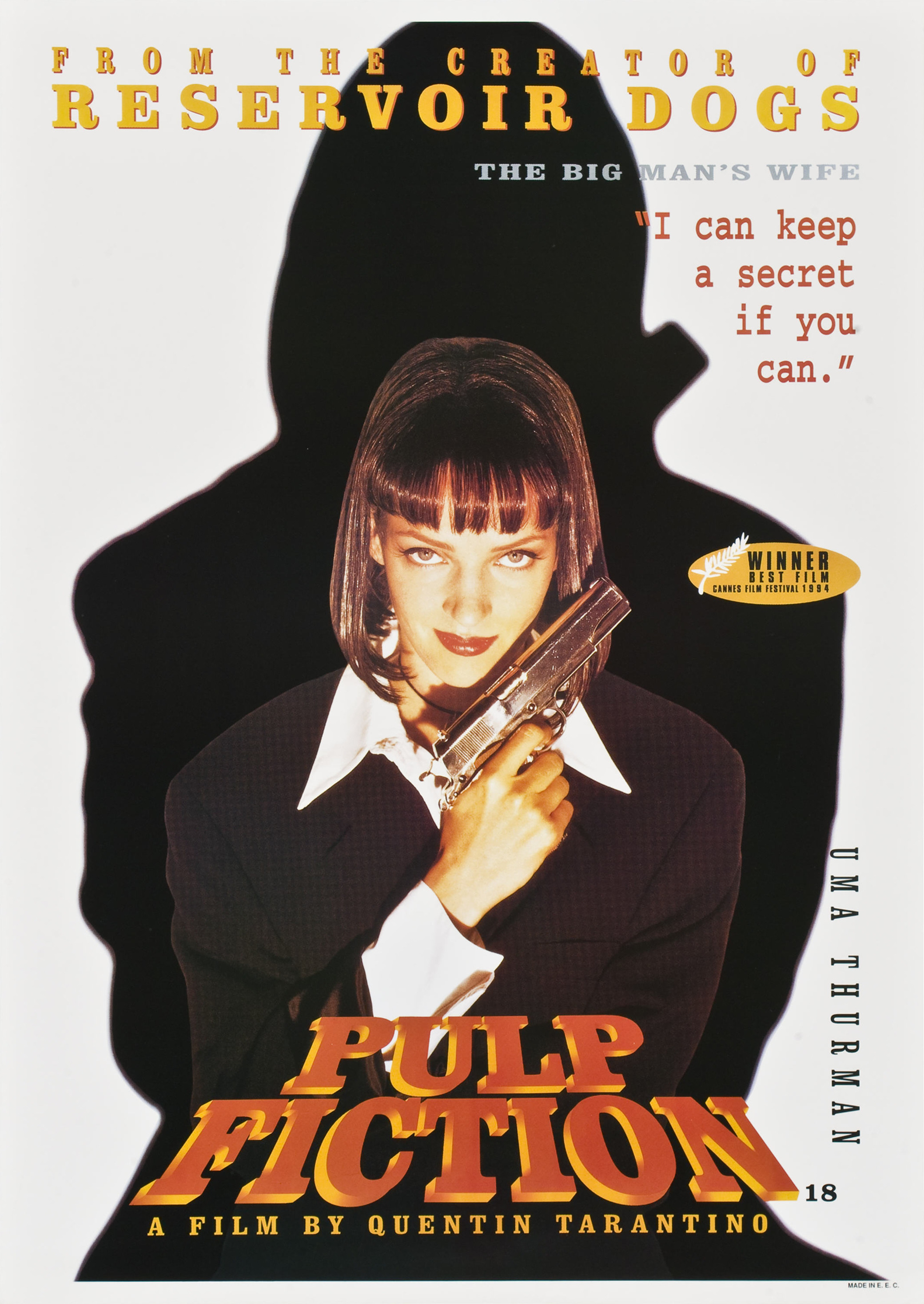 Mega Sized Movie Poster Image for Pulp Fiction (#7 of 9)