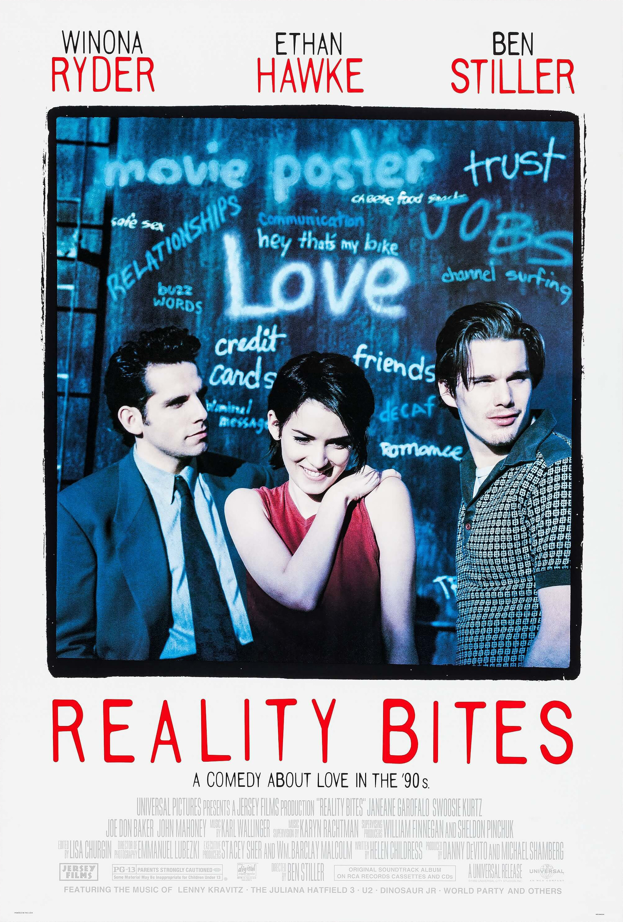 Mega Sized Movie Poster Image for Reality Bites 
