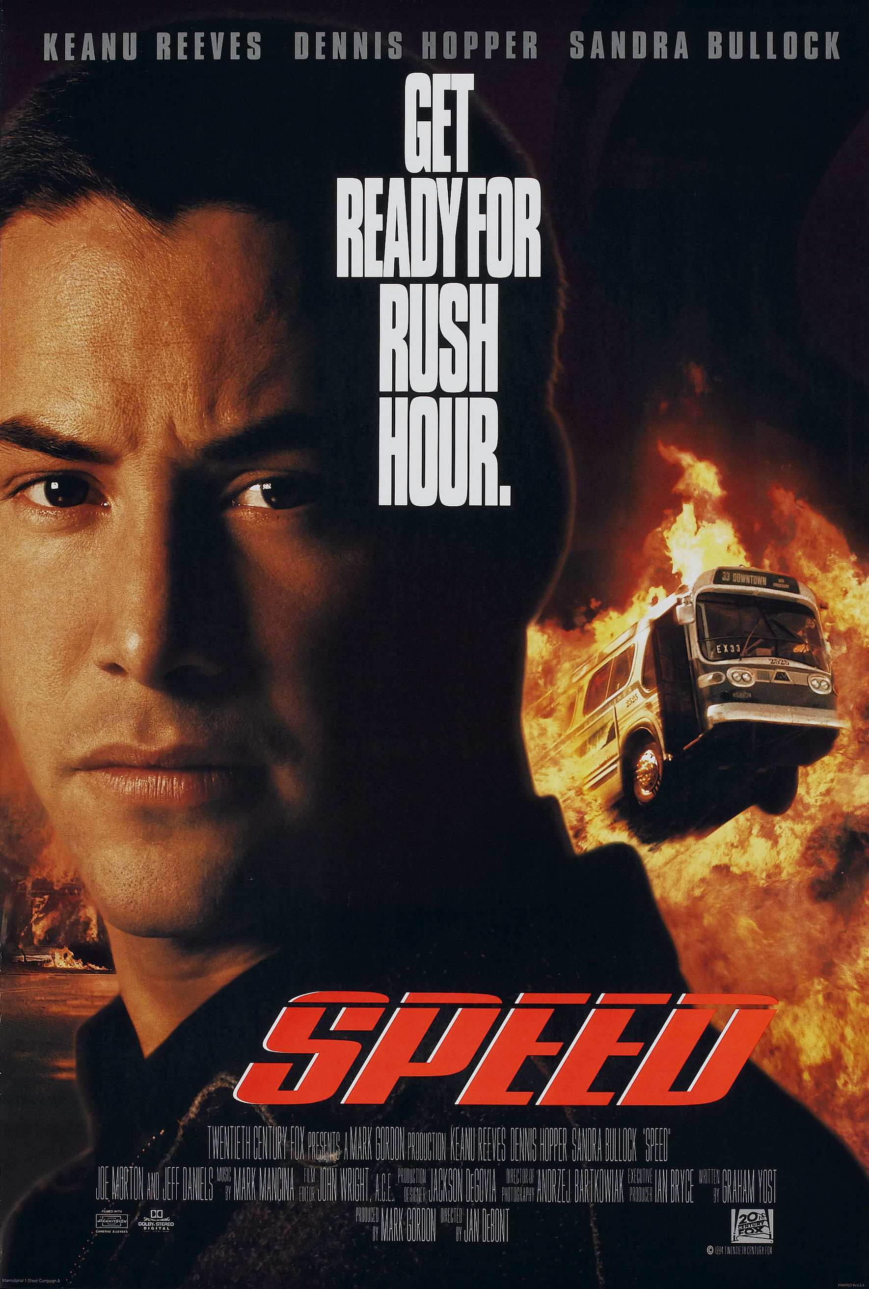 Mega Sized Movie Poster Image for Speed (#1 of 2)