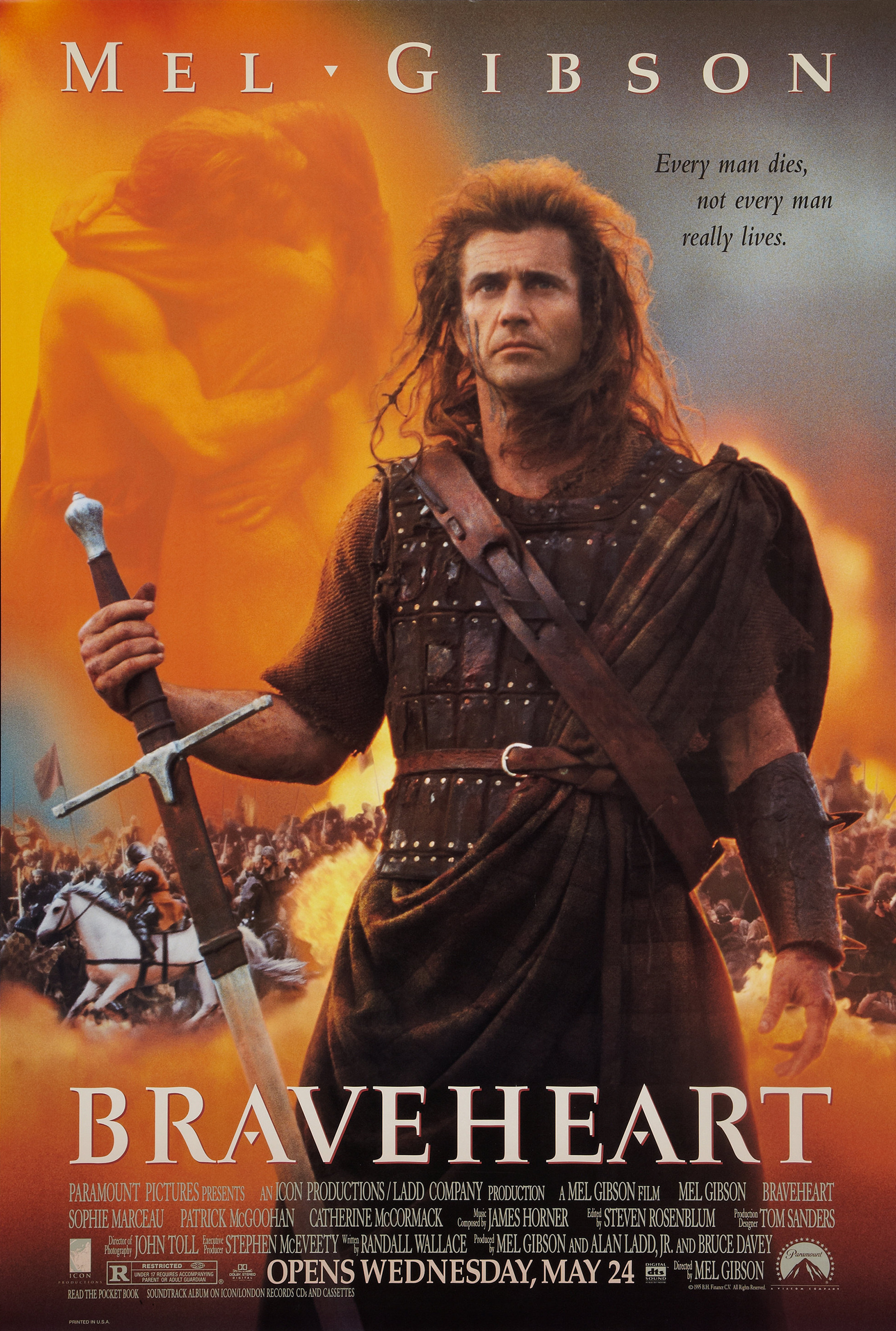 Mega Sized Movie Poster Image for Braveheart (#1 of 6)
