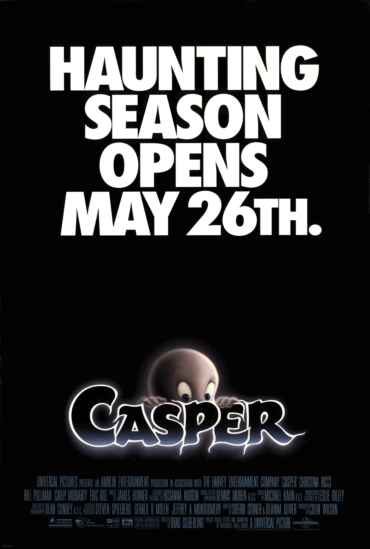 Mega Sized Movie Poster Image for Casper (#1 of 4)