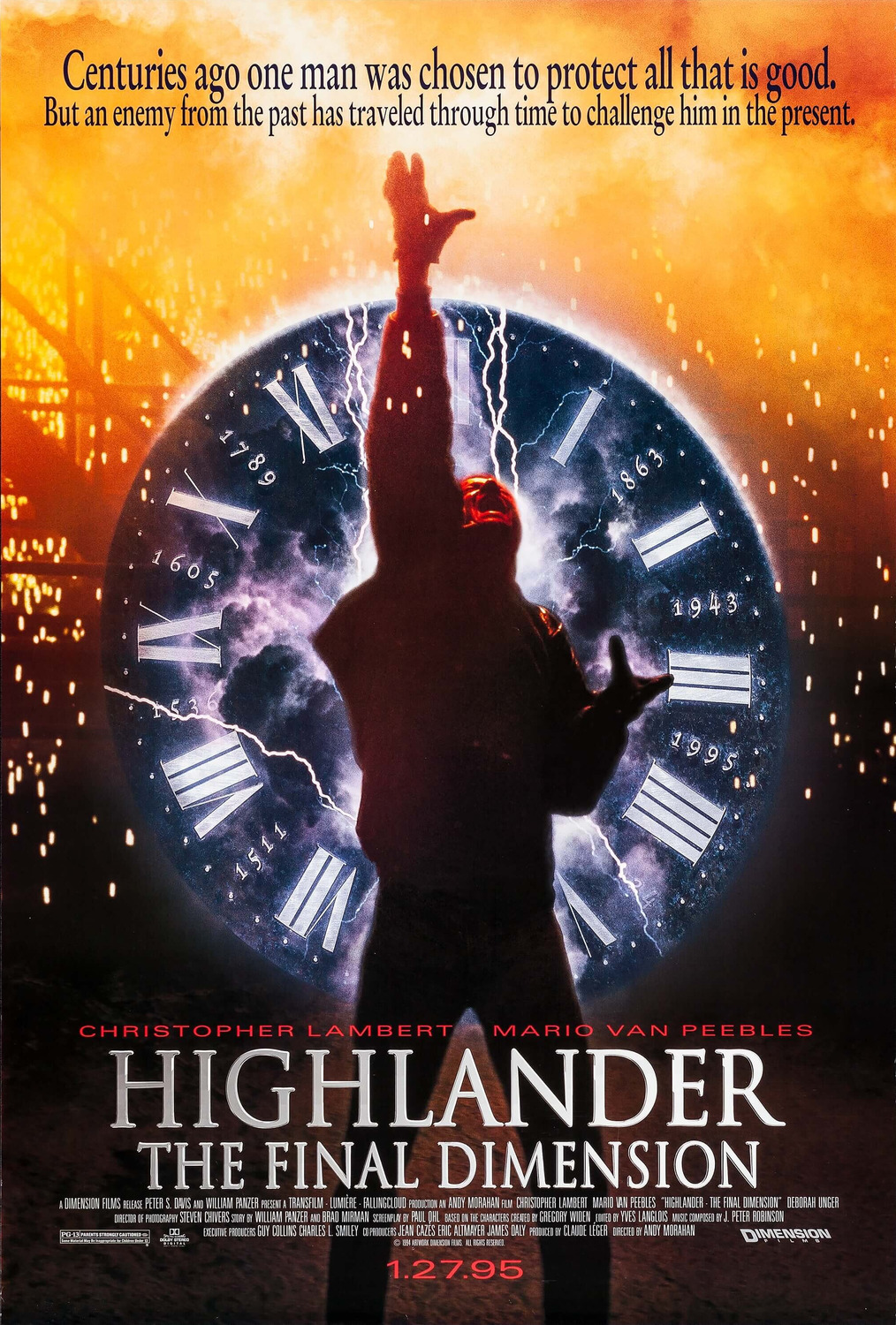 Extra Large Movie Poster Image for Highlander: The Final Dimension 