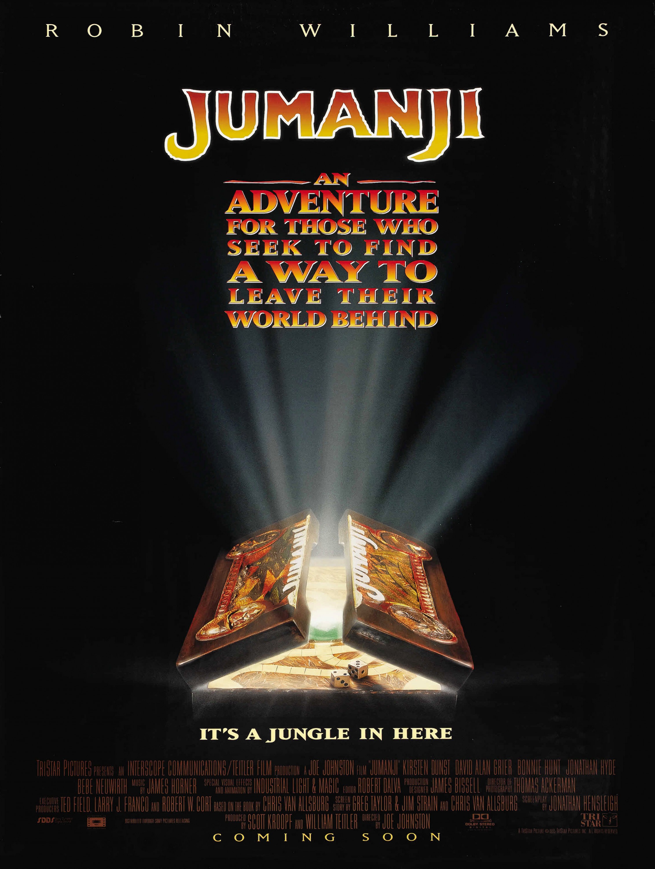 Mega Sized Movie Poster Image for Jumanji (#1 of 3)
