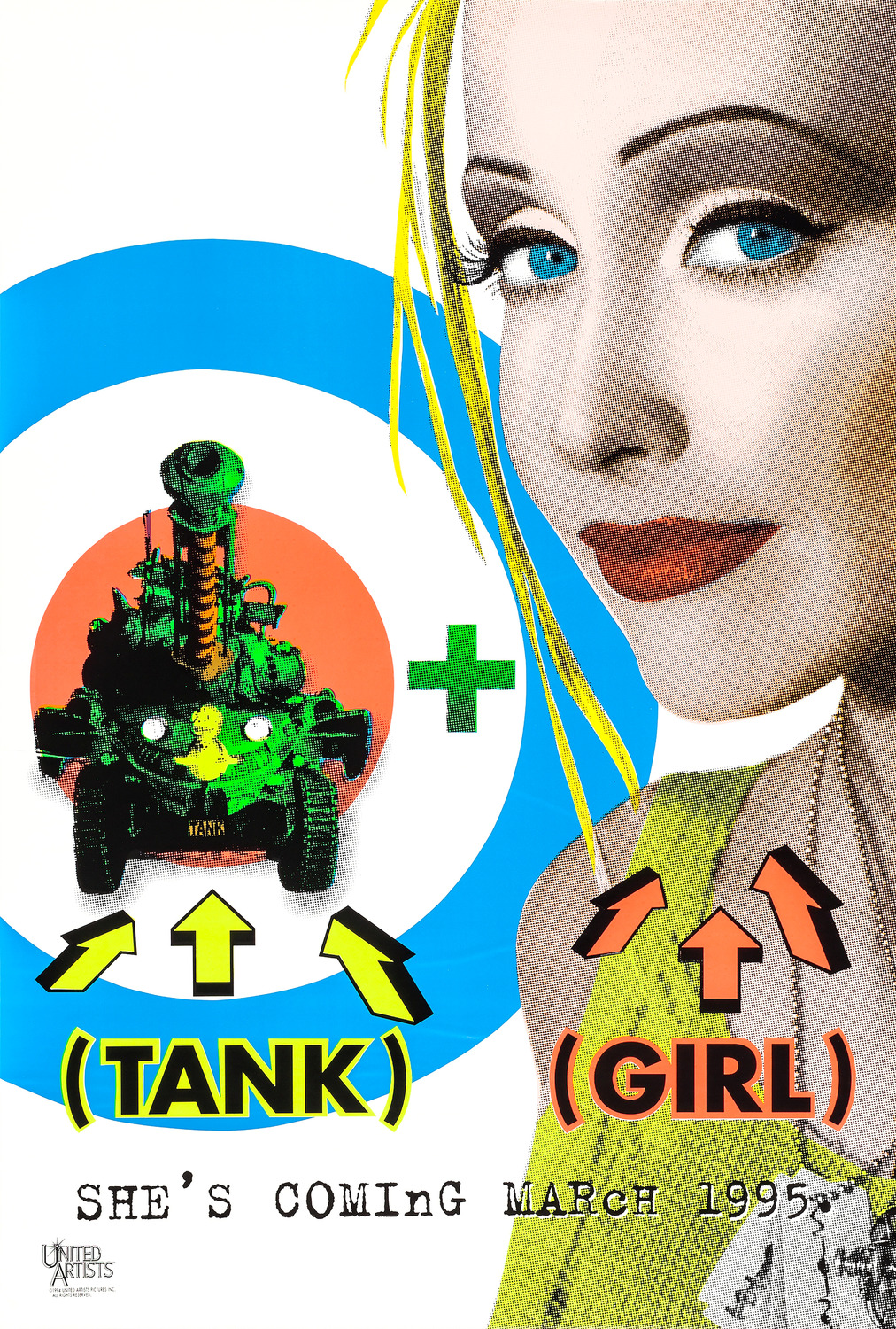 Extra Large Movie Poster Image for Tank Girl (#1 of 3)