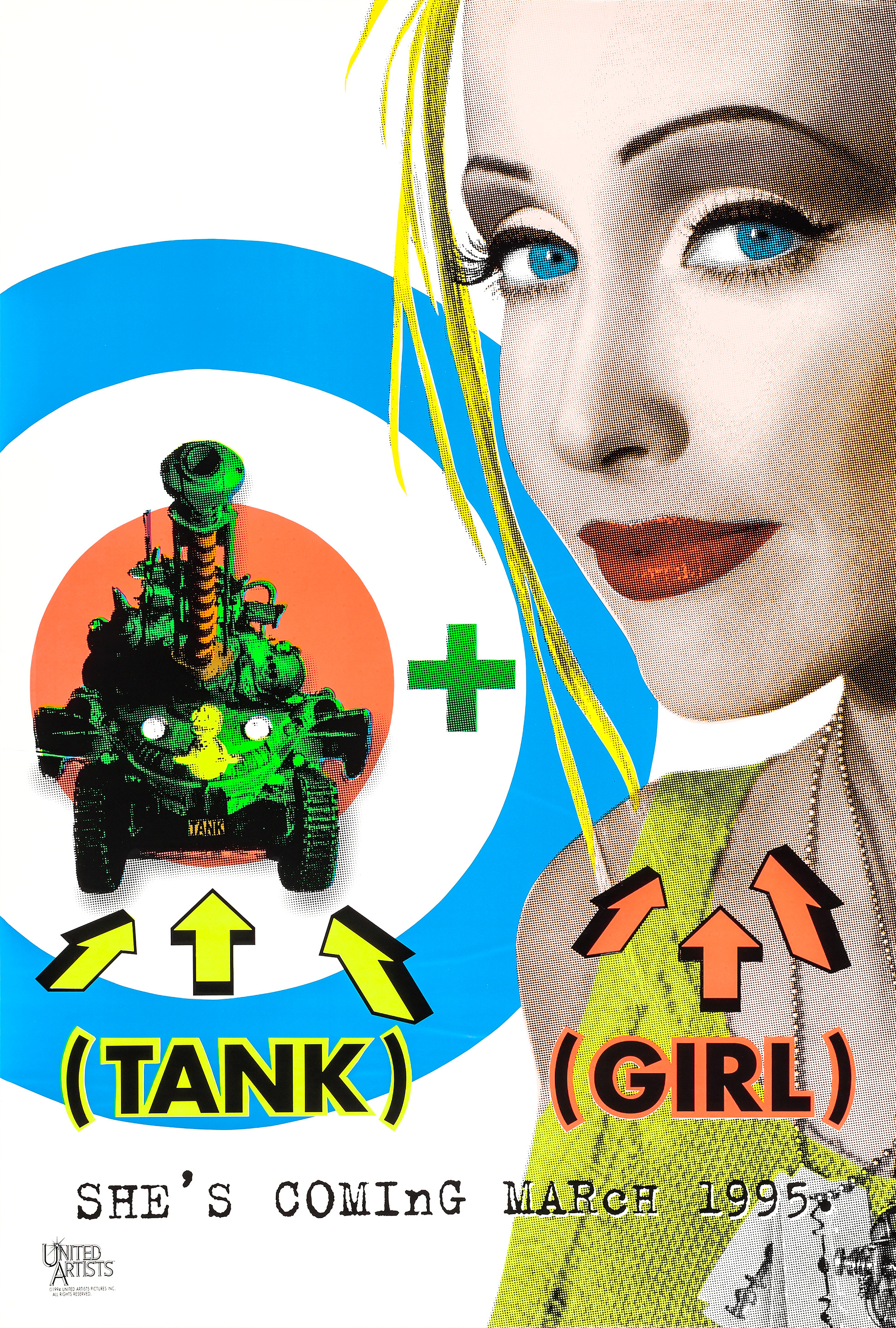 Mega Sized Movie Poster Image for Tank Girl (#1 of 3)