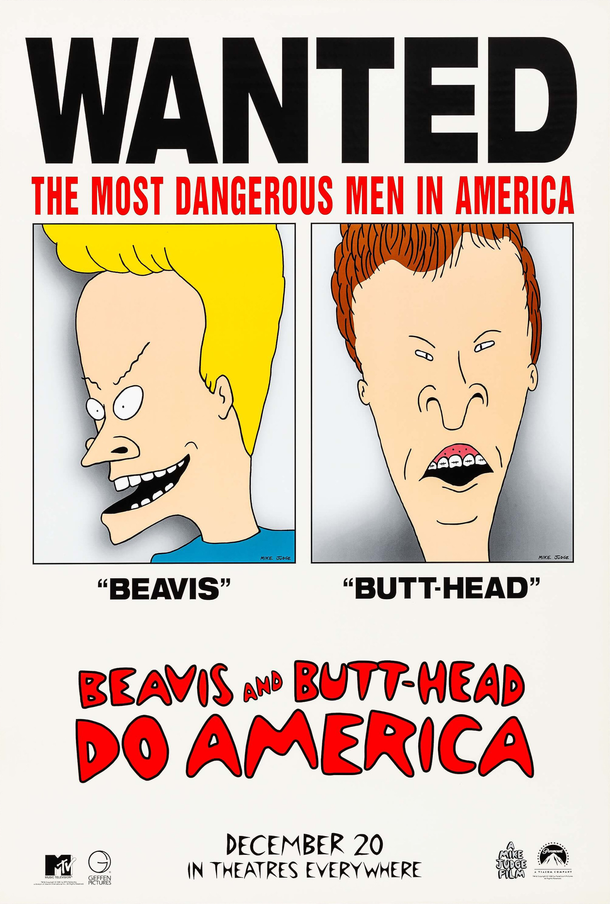Mega Sized Movie Poster Image for Beavis And Butt-head Do America (#1 of 2)