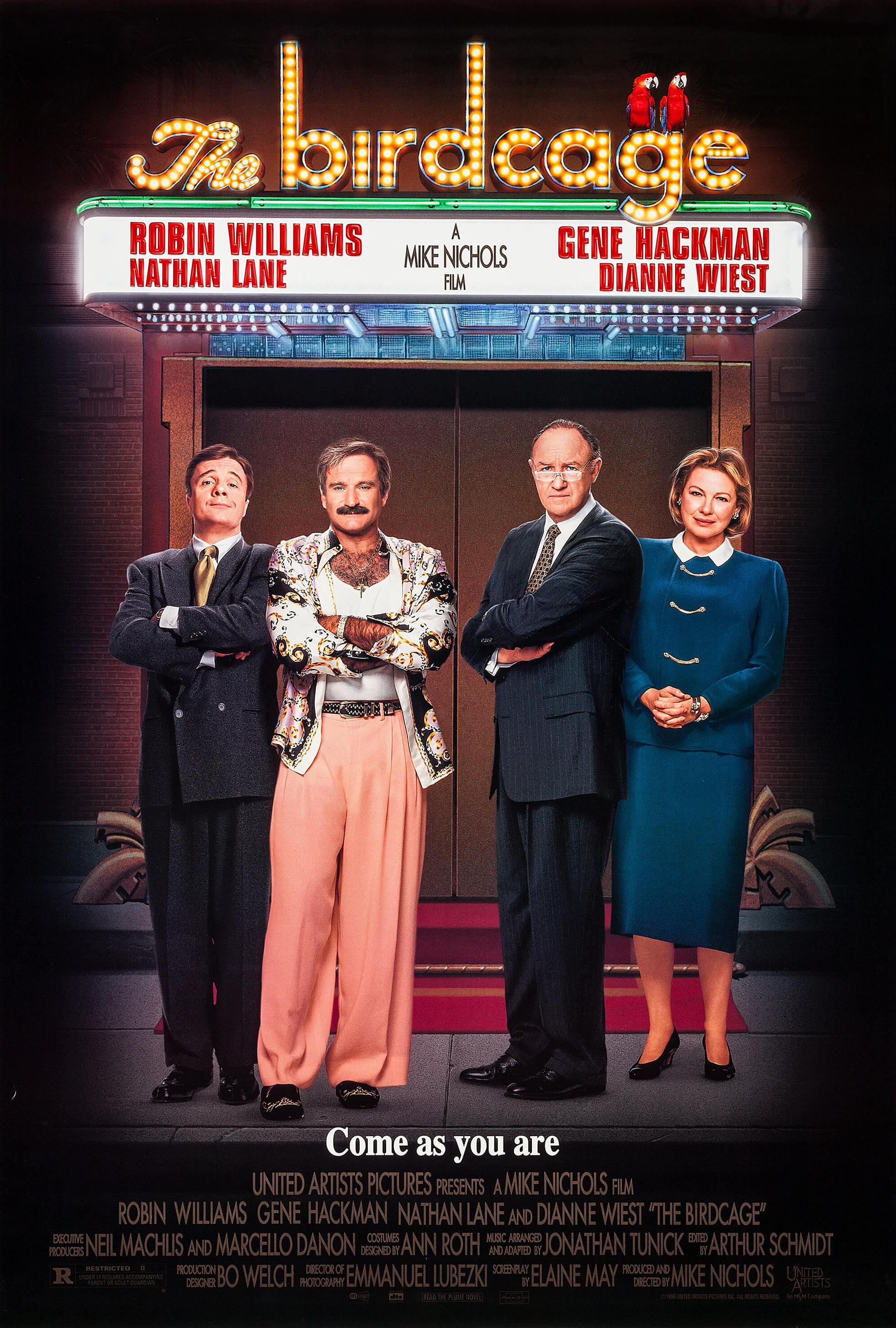 Mega Sized Movie Poster Image for The Birdcage (#1 of 2)