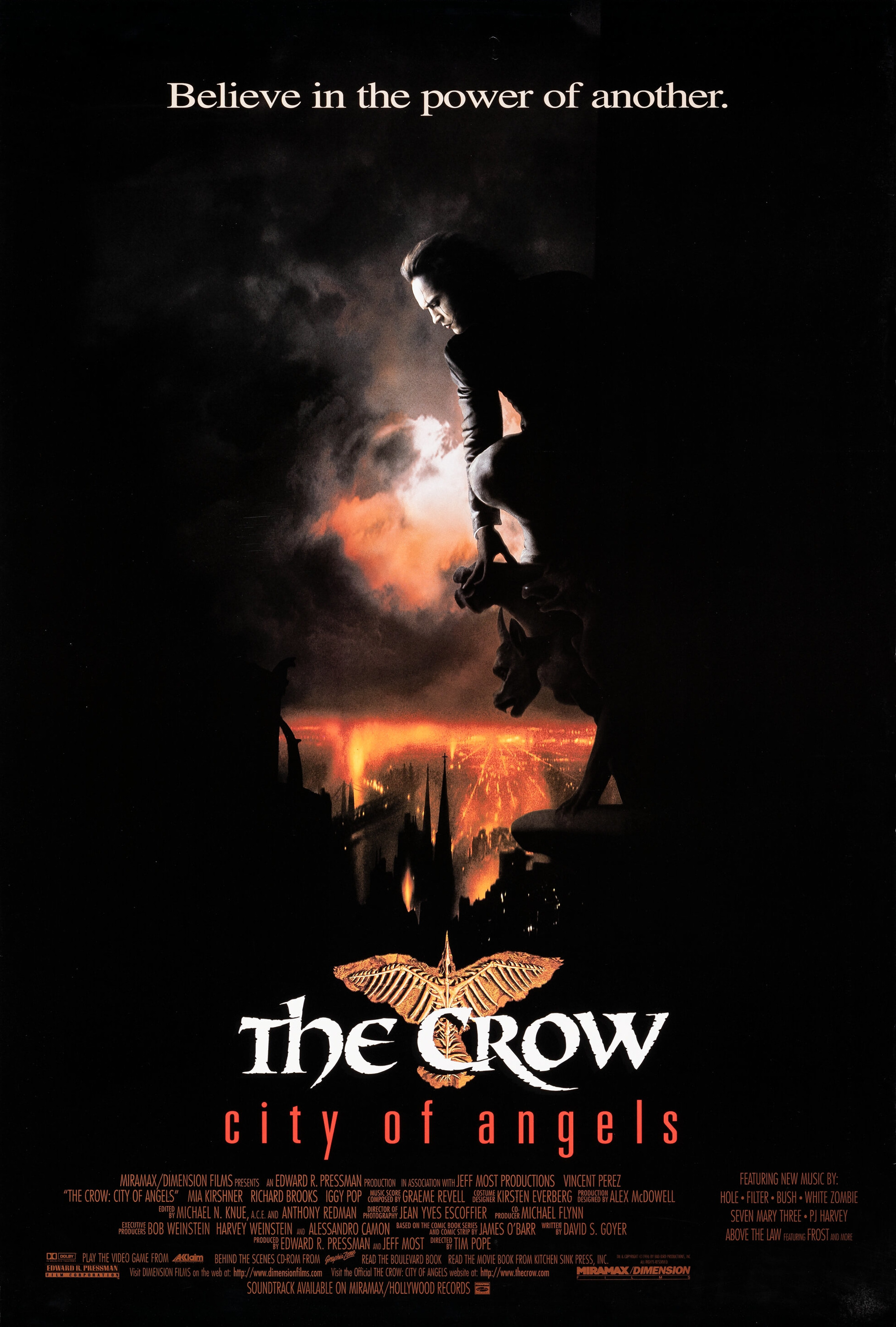 Mega Sized Movie Poster Image for The Crow: City Of Angels (#2 of 2)