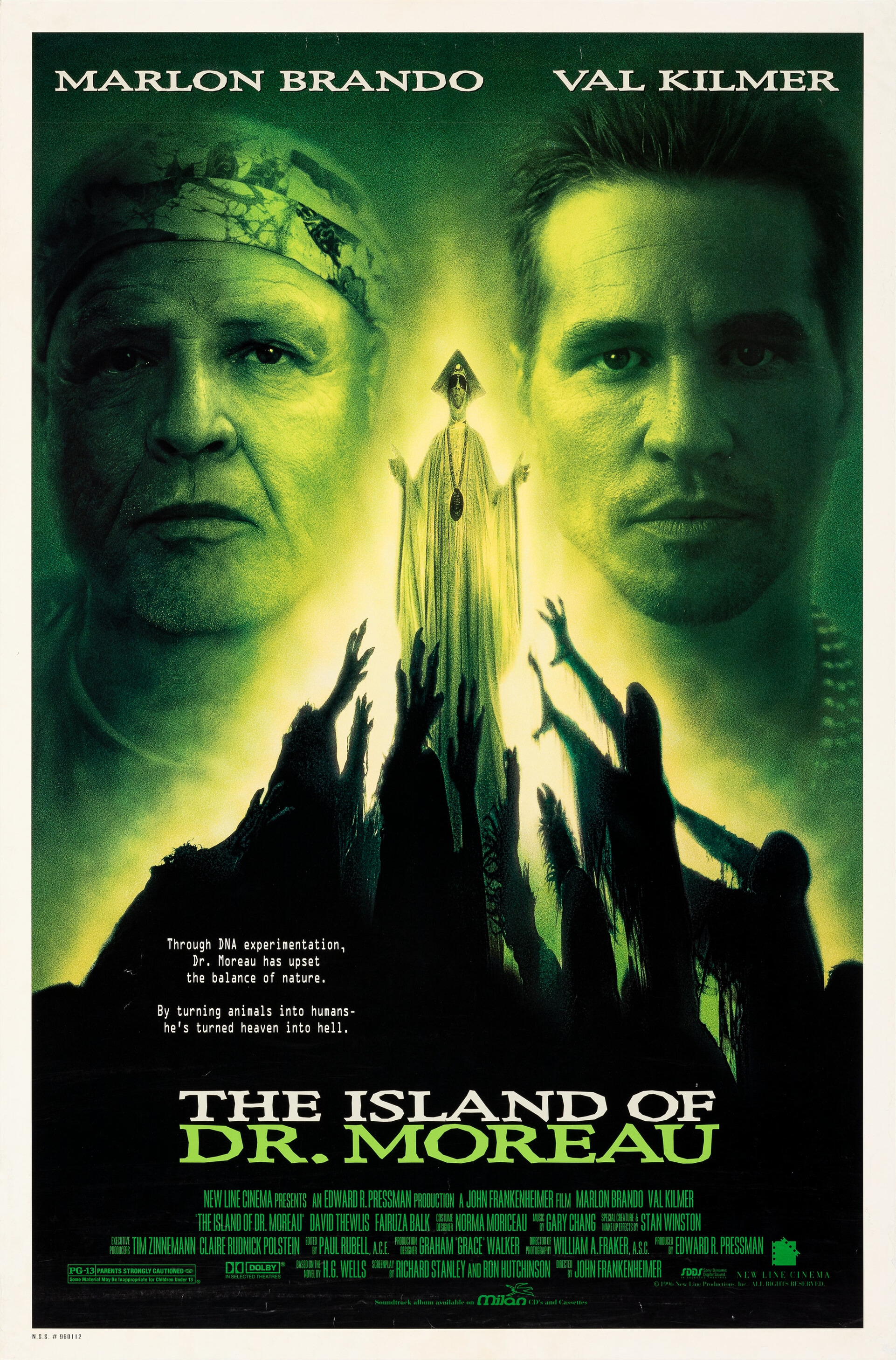 Mega Sized Movie Poster Image for The Island Of Dr. Moreau (#2 of 2)