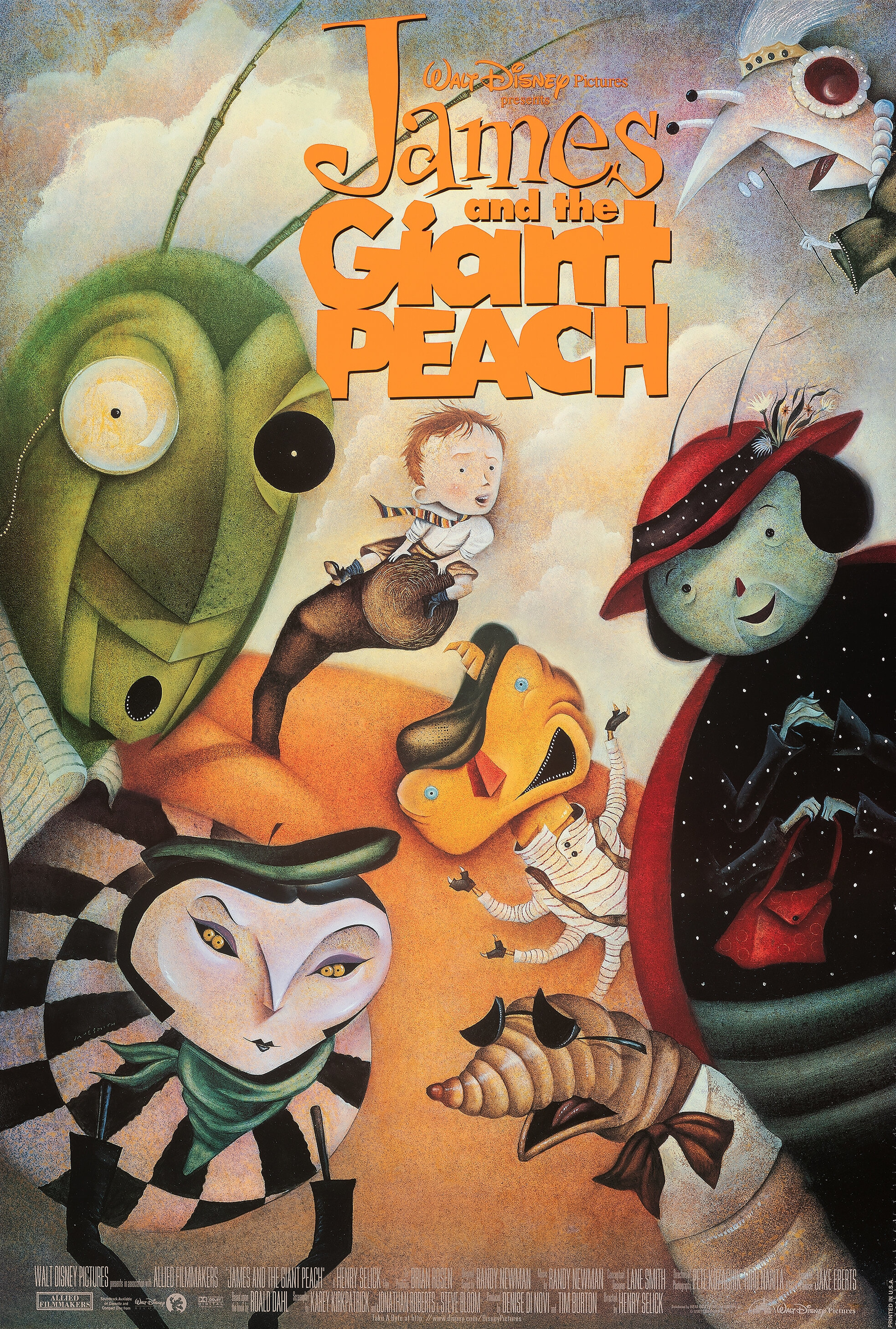 Mega Sized Movie Poster Image for James And The Giant Peach (#3 of 3)