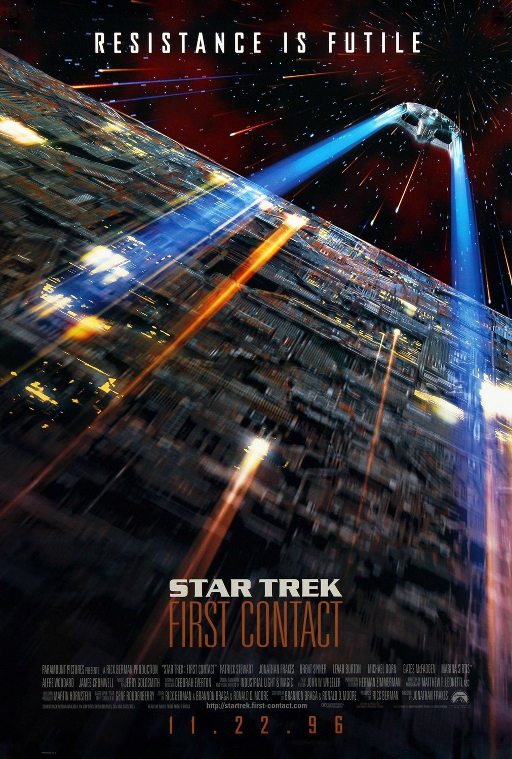 Extra Large Movie Poster Image for Star Trek: First Contact (#1 of 3)
