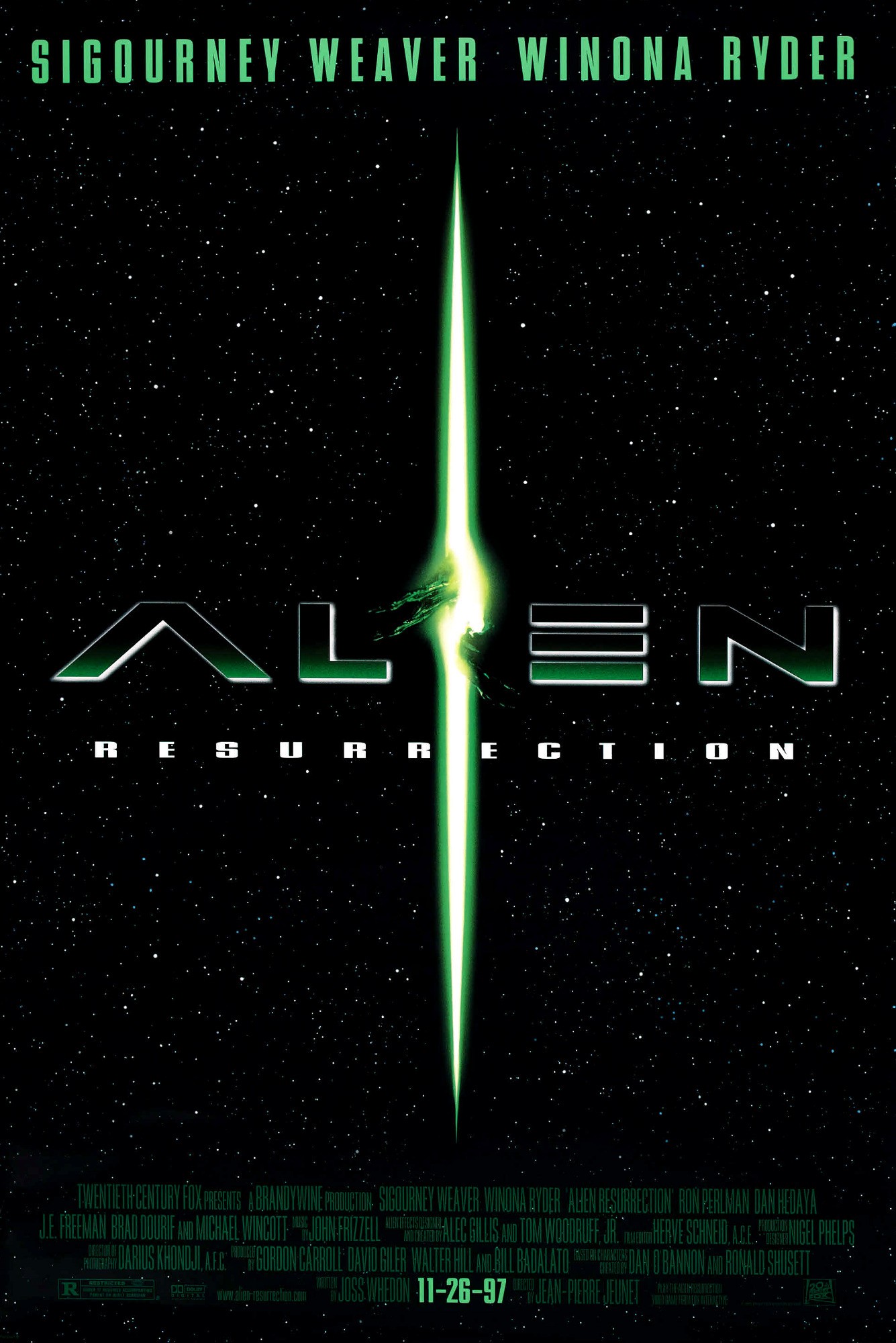 Mega Sized Movie Poster Image for Alien: Resurrection (#1 of 4)
