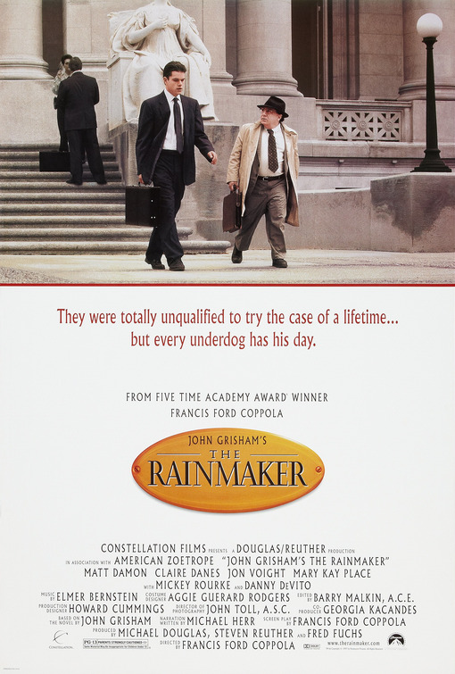 John Grisham's The Rainmaker Movie Poster