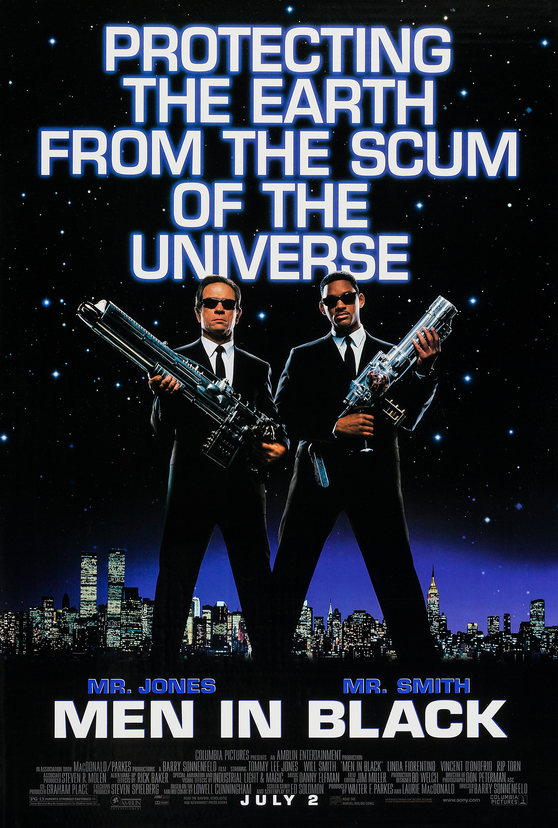 Mega Sized Movie Poster Image for Men In Black (#2 of 5)
