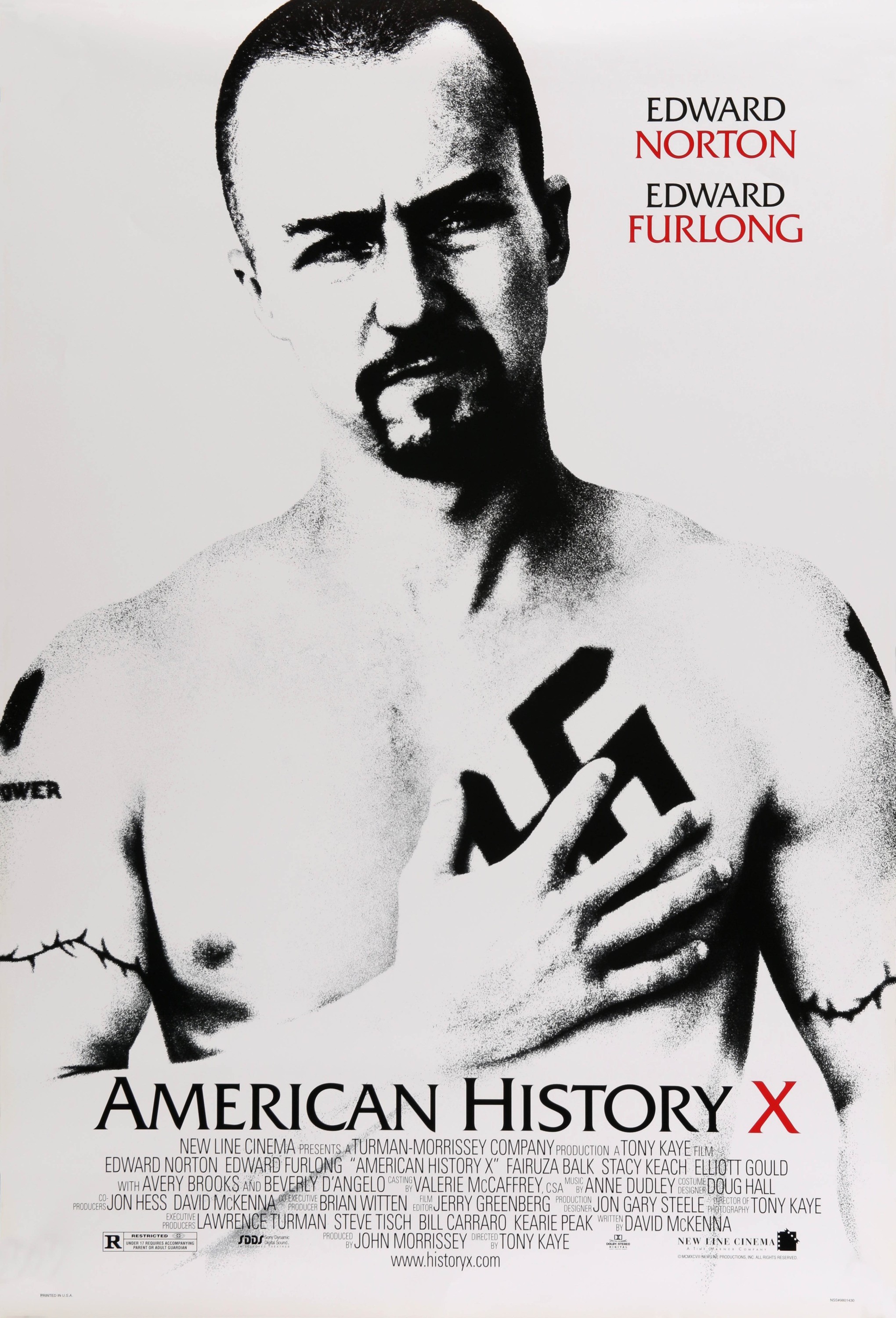 Mega Sized Movie Poster Image for American History X (#1 of 3)