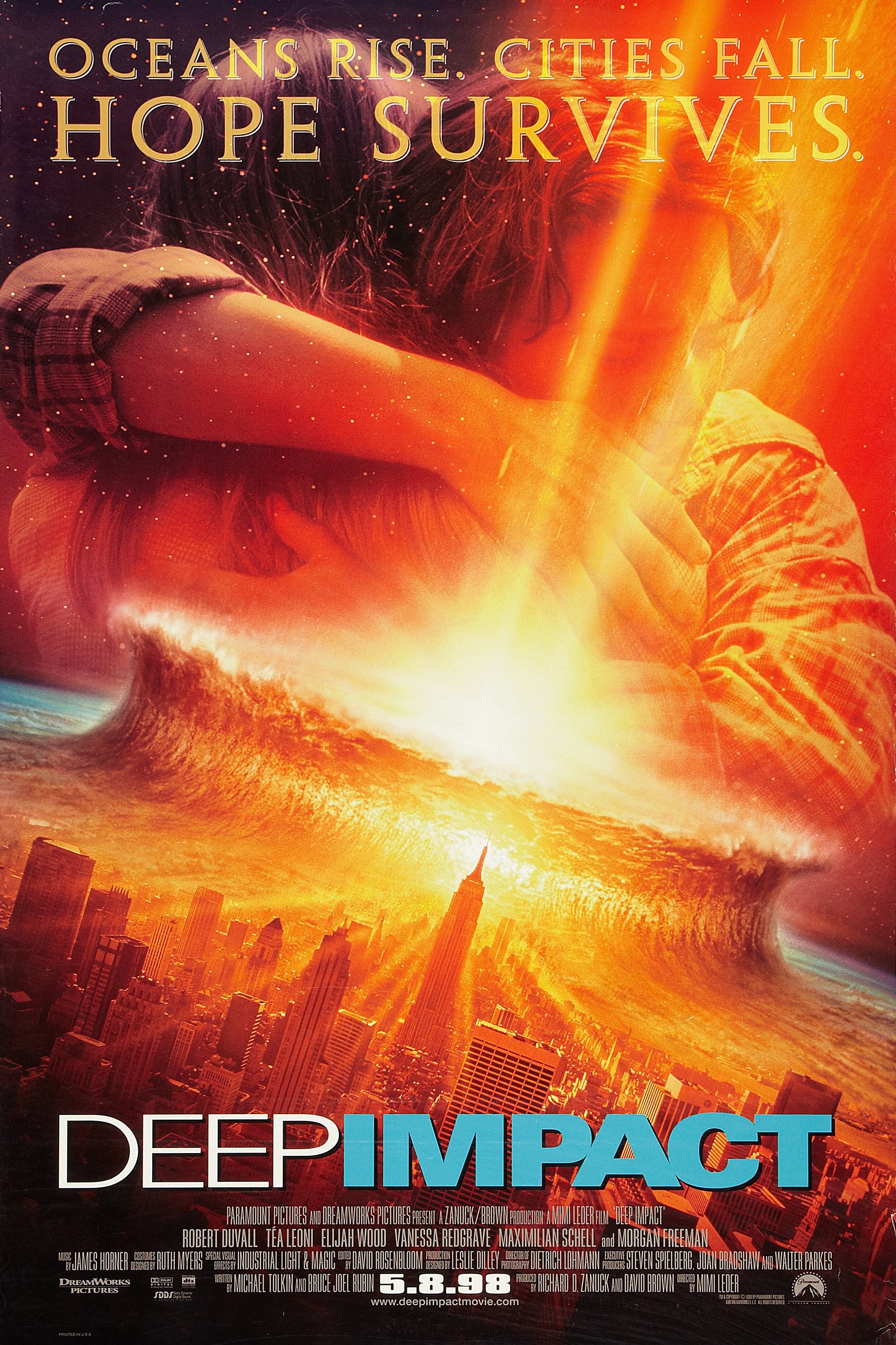 Mega Sized Movie Poster Image for Deep Impact (#2 of 2)