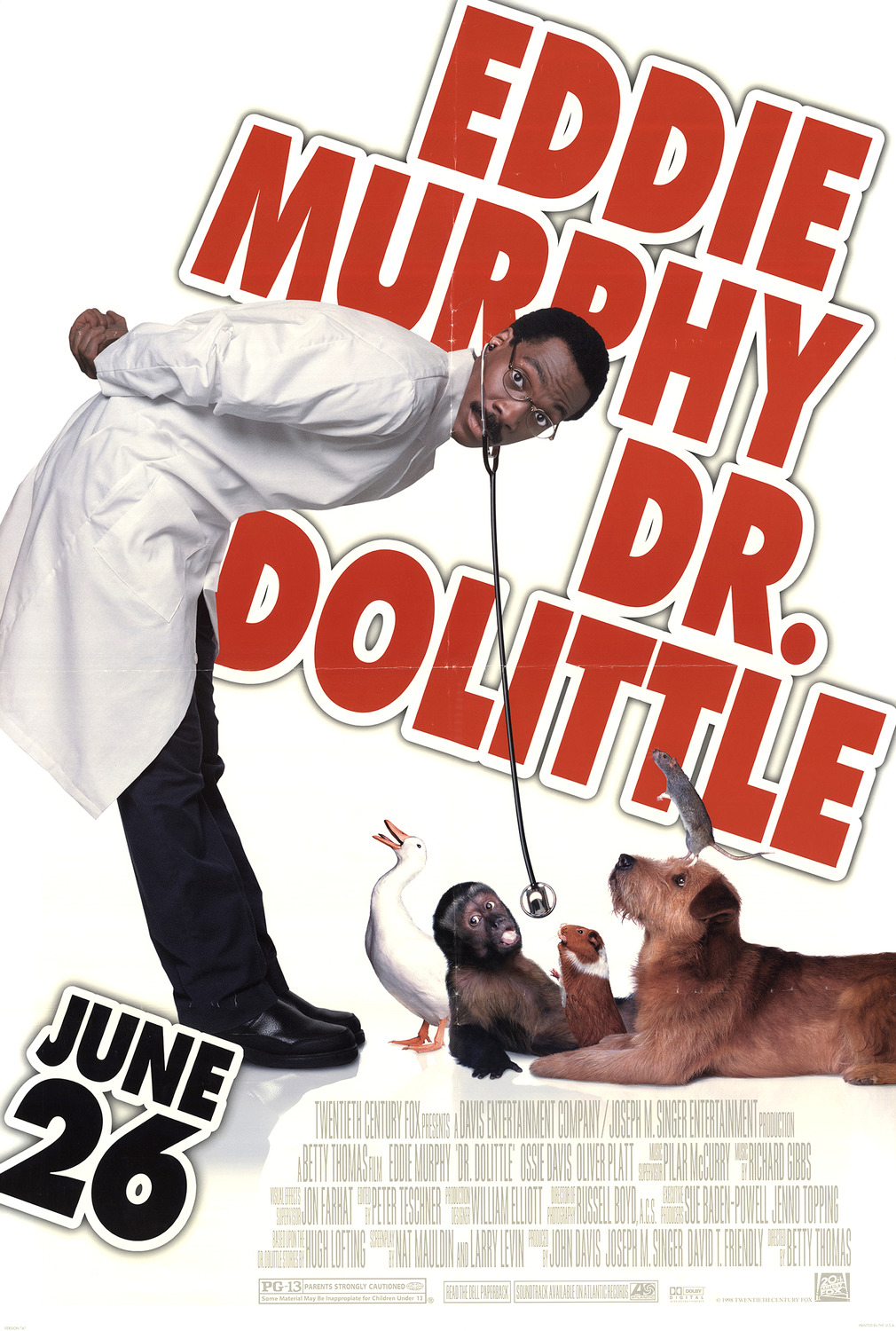 Extra Large Movie Poster Image for Doctor Dolittle 