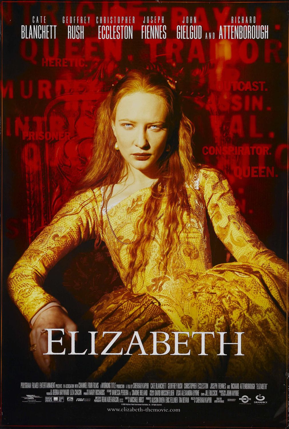 Extra Large Movie Poster Image for Elizabeth (#1 of 4)