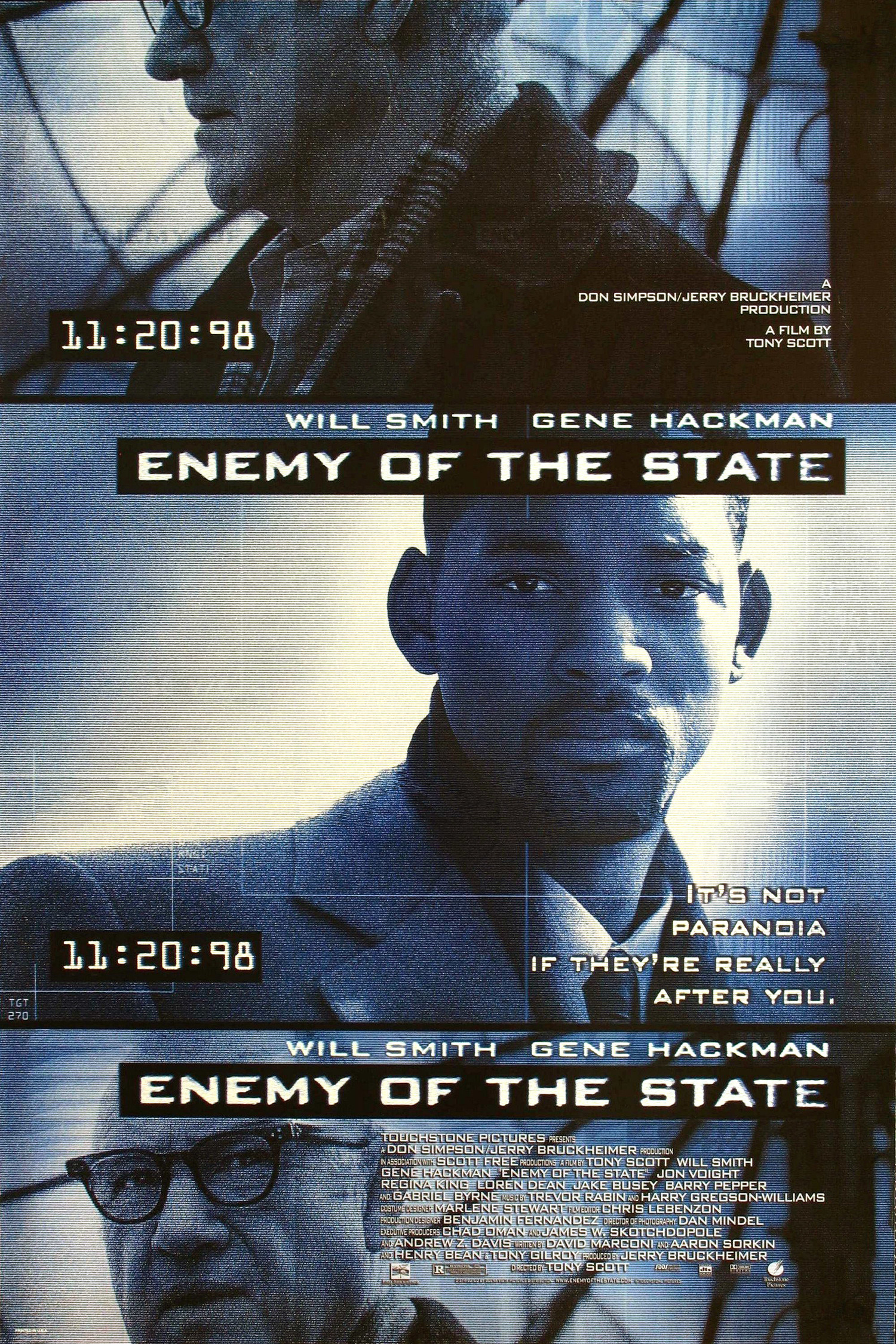 Mega Sized Movie Poster Image for Enemy of the State 