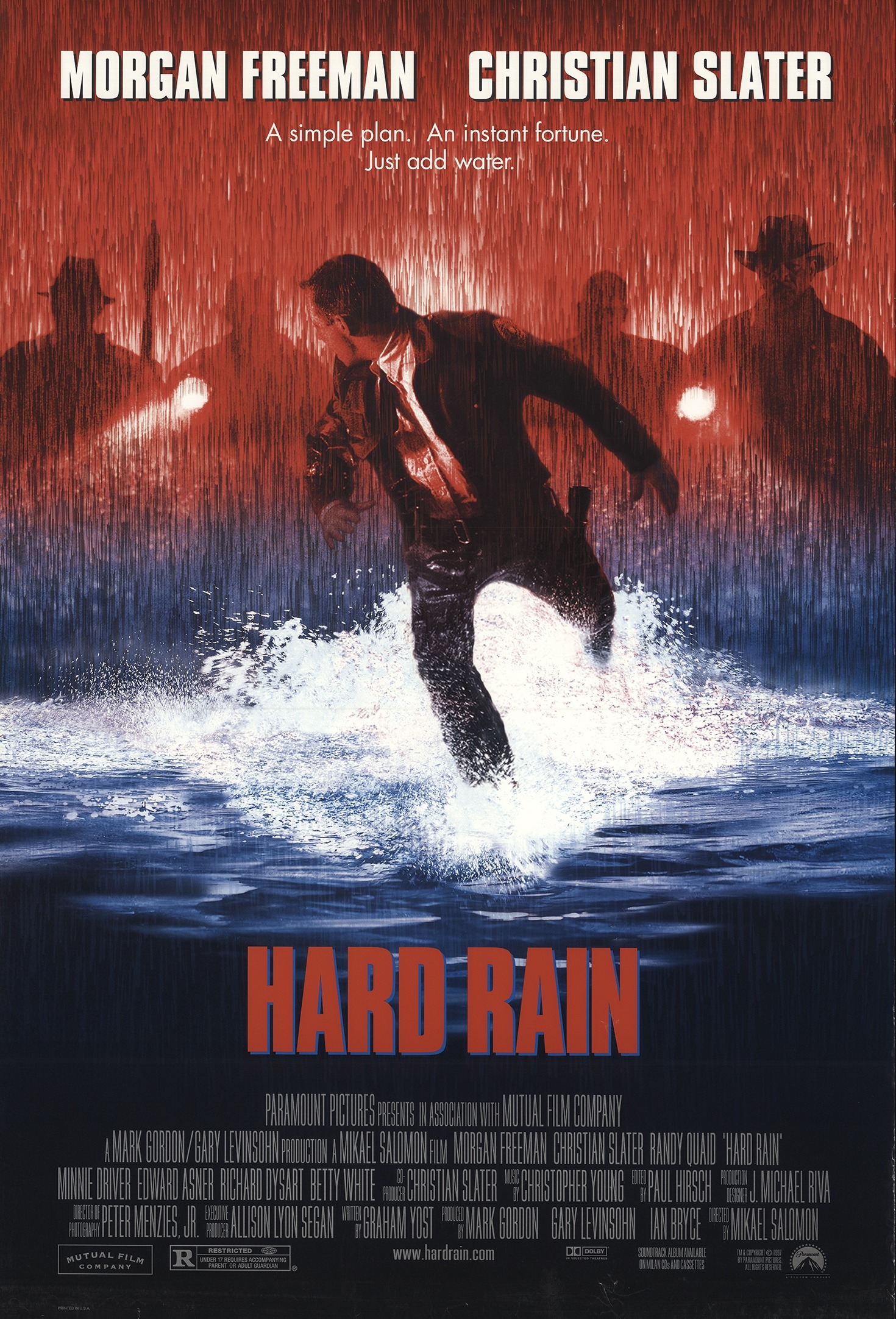 Mega Sized Movie Poster Image for Hard Rain (#1 of 3)