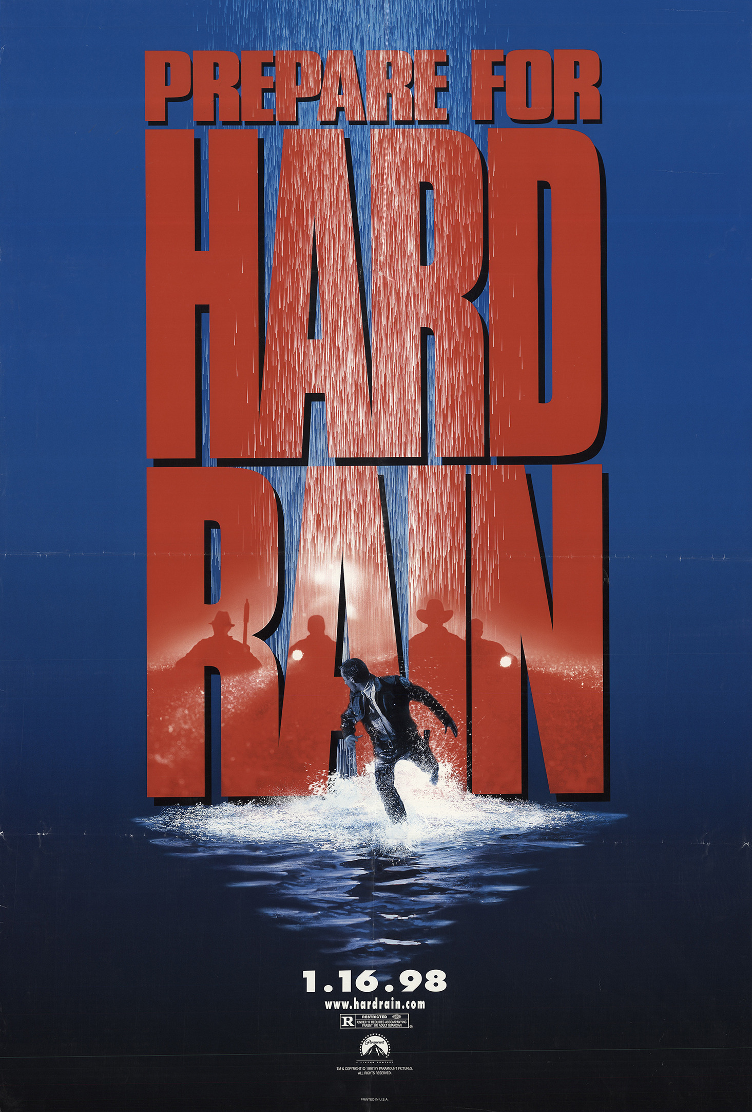 Mega Sized Movie Poster Image for Hard Rain (#2 of 3)