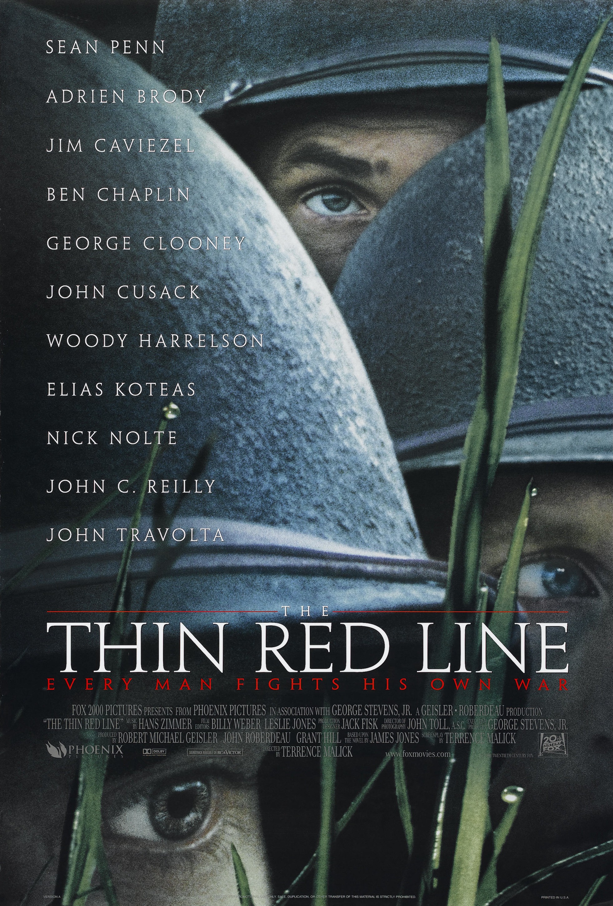 Mega Sized Movie Poster Image for The Thin Red Line 