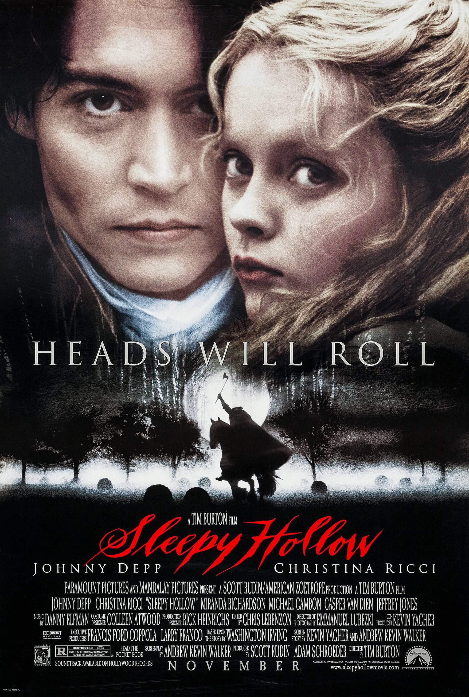 Mega Sized Movie Poster Image for Sleepy Hollow (#2 of 2)