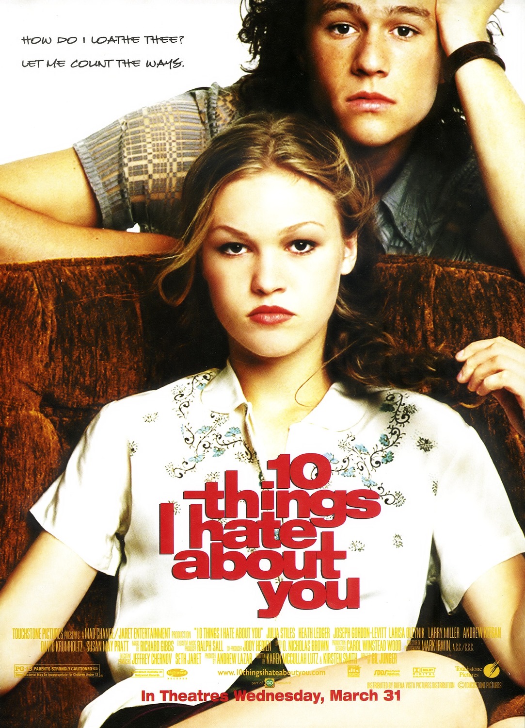 Extra Large Movie Poster Image for 10 Things I Hate About You (#1 of 2)