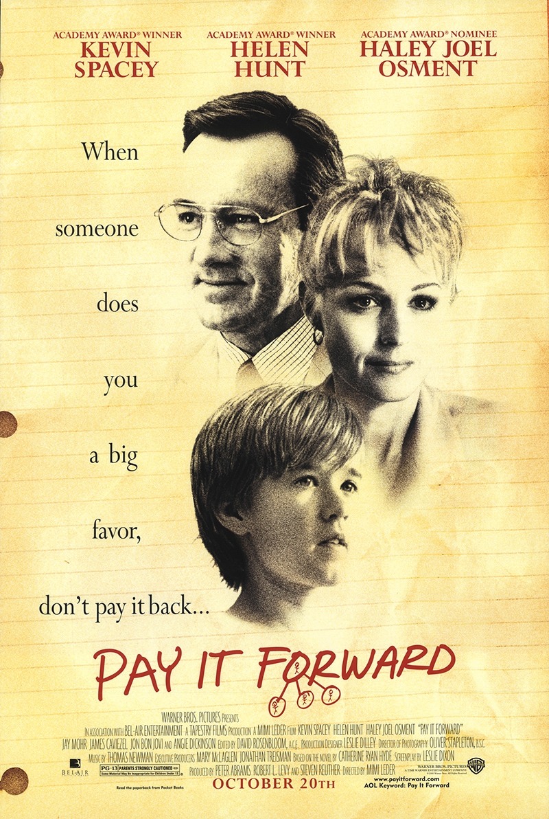 Extra Large Movie Poster Image for Pay it Forward (#1 of 4)